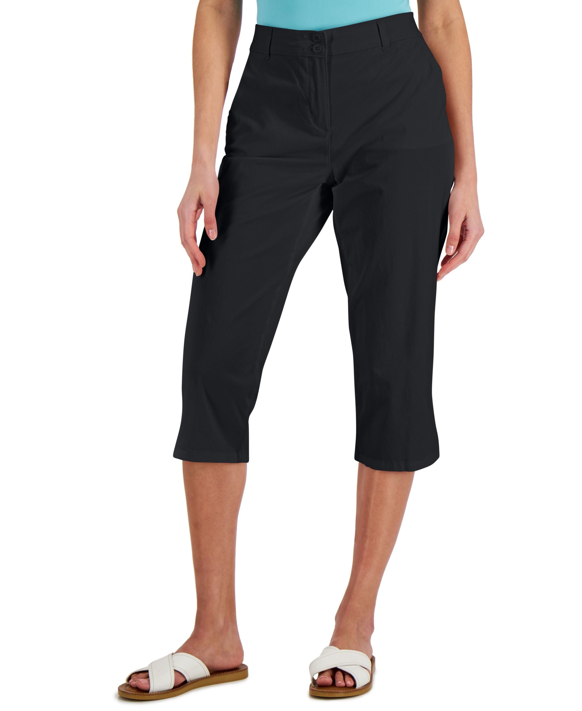Petite Comfort-Waist Capri Pants