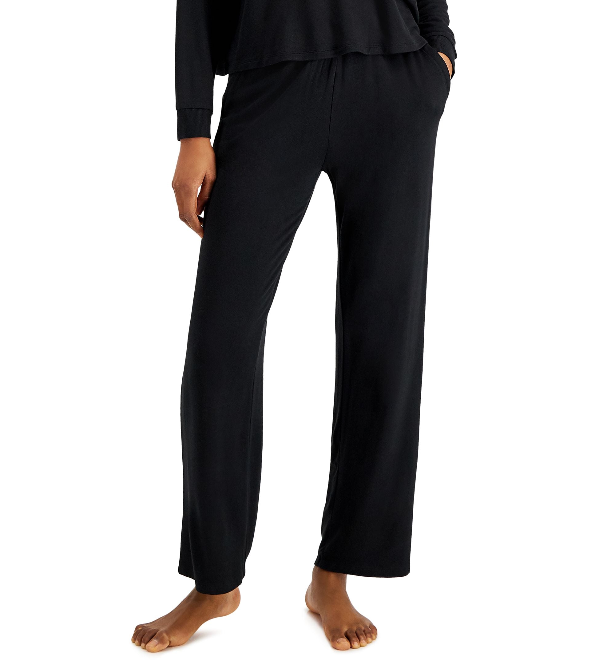 Alfani Super Soft French Terry Wide Leg Pajama Pants