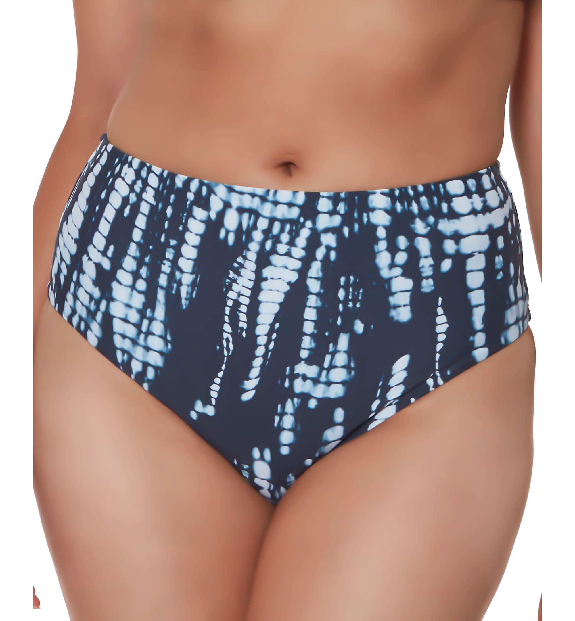 Tie-Dyed High-Rise Bikini Bottoms