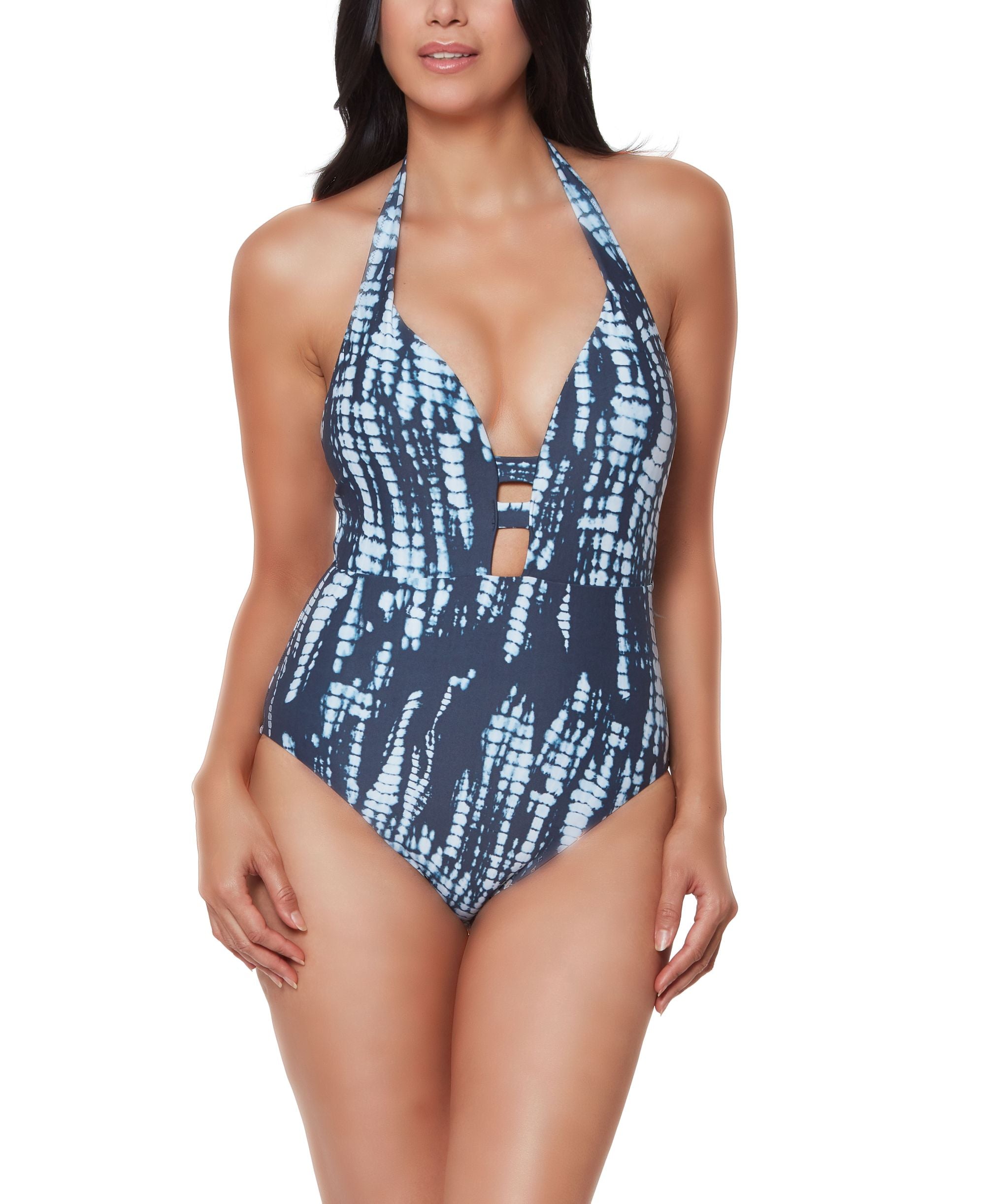 Tie-Dyed One-Piece Swimsuit