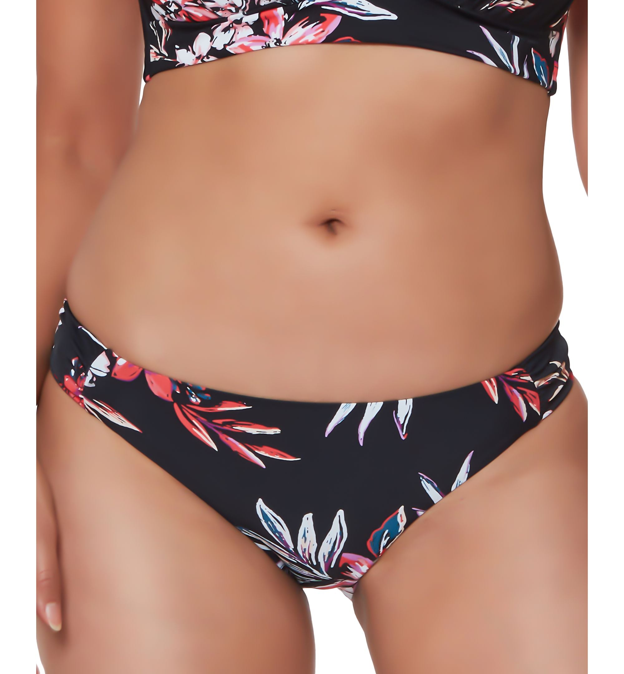 Floral-Print Hipster Bikini Bottoms