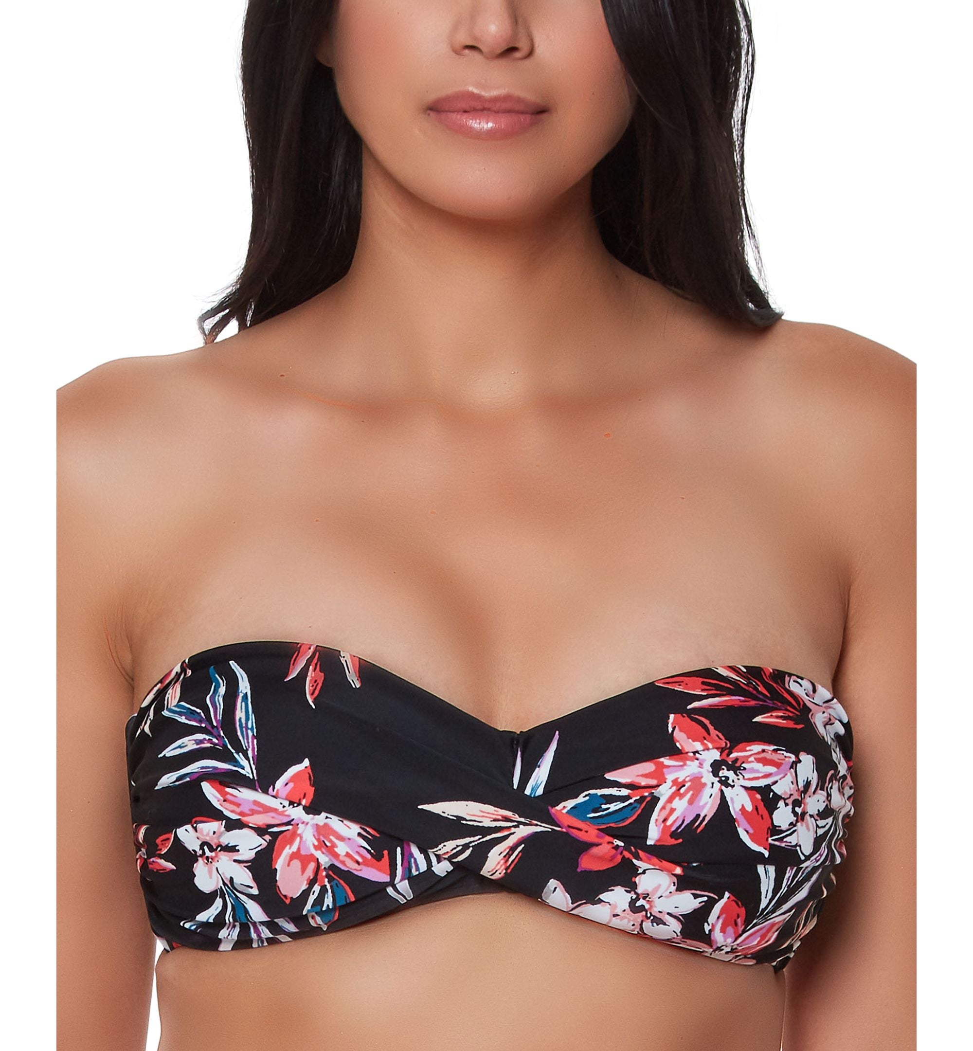 Tropical Escape Twist Bandeau Bikini Top