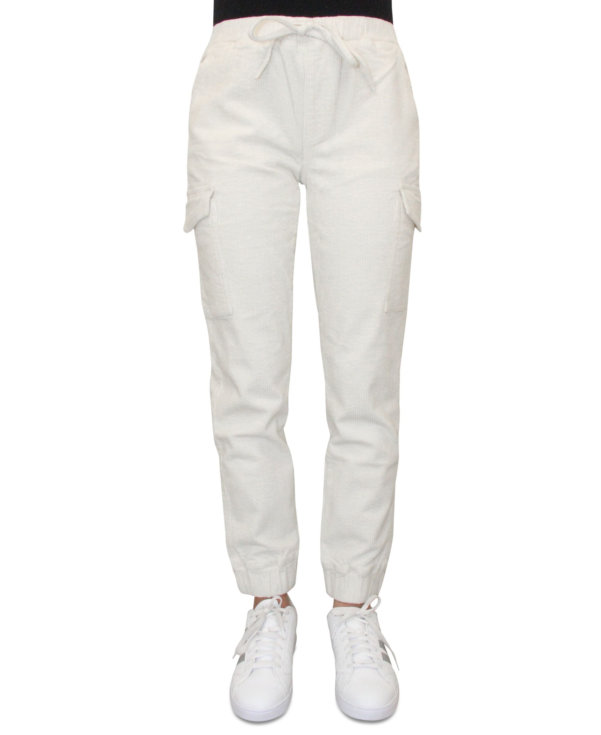 Juniors' Drawstring Cargo Joggers