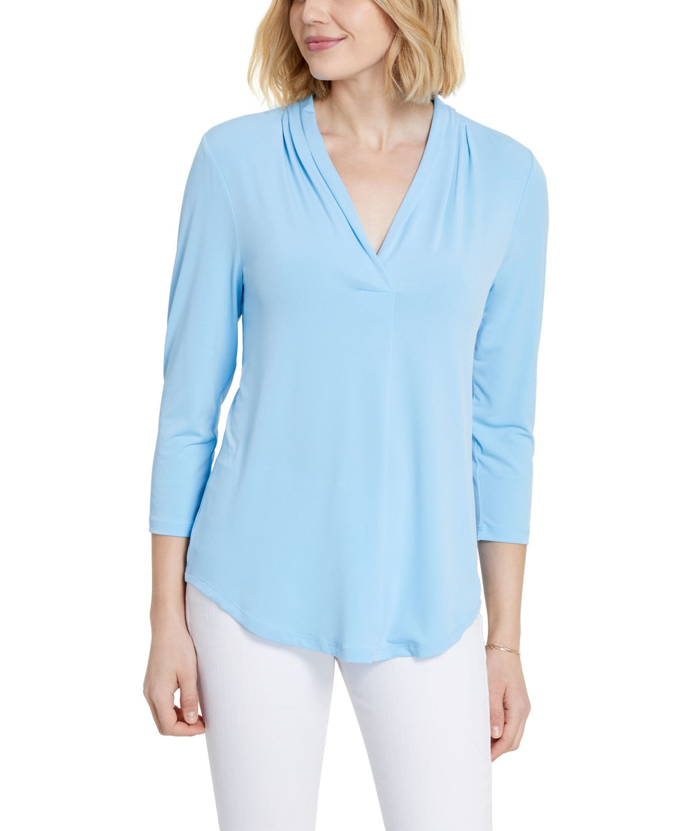 Front Pocket 3/4 Sleeve Top main image 1