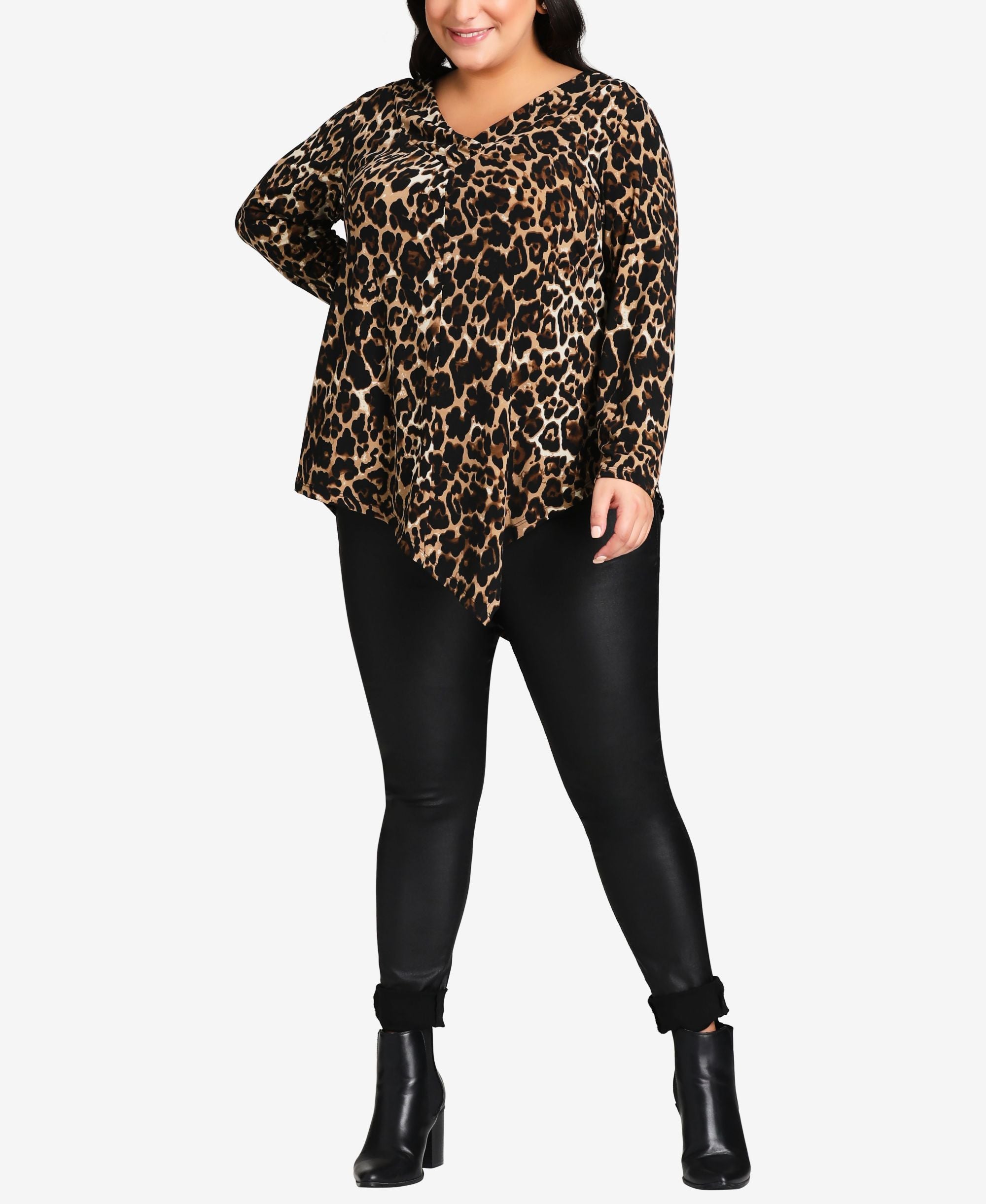 Plus Size Erica Point Hem Top
