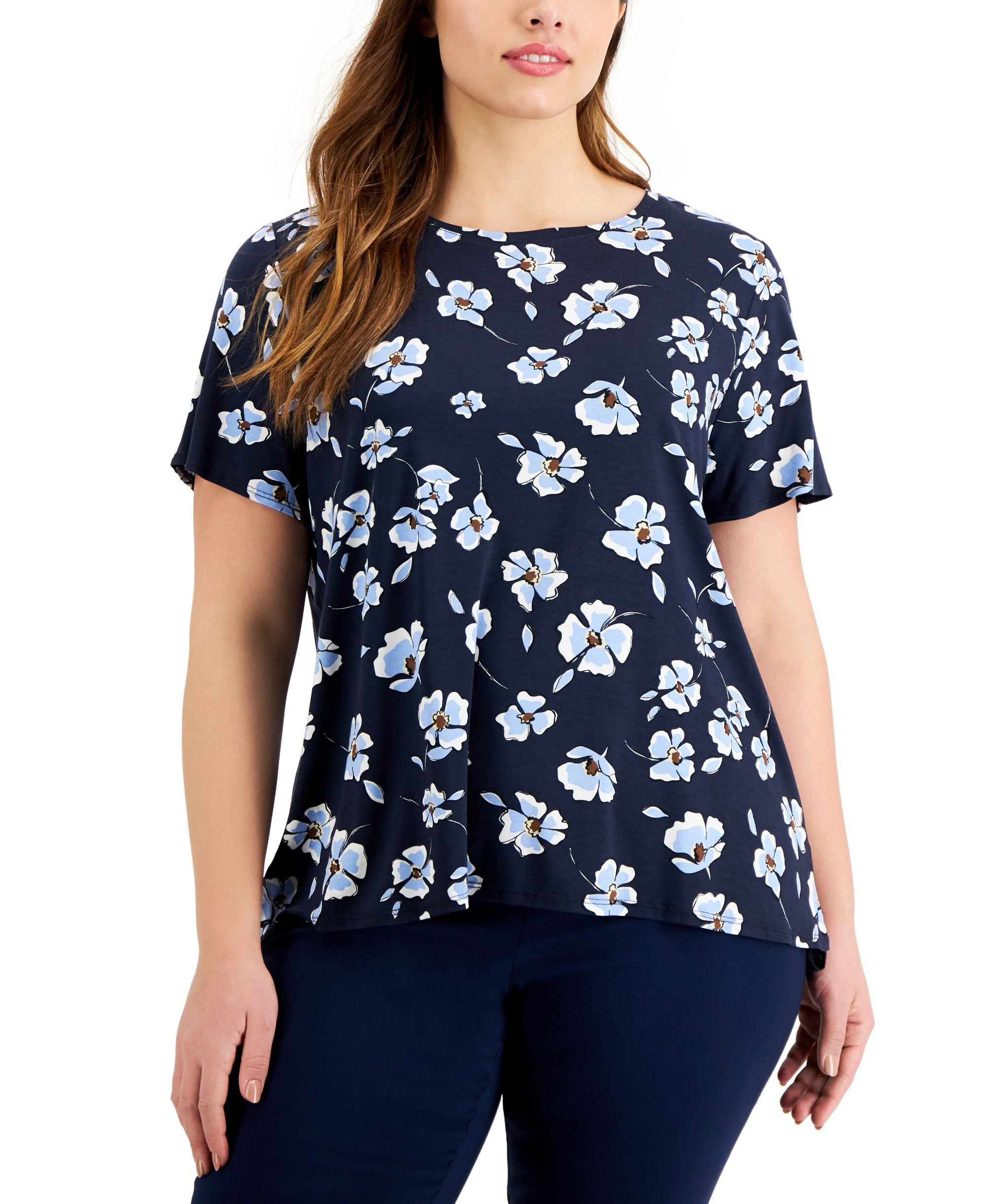 Alfani Plus Size Printed T-Shirt