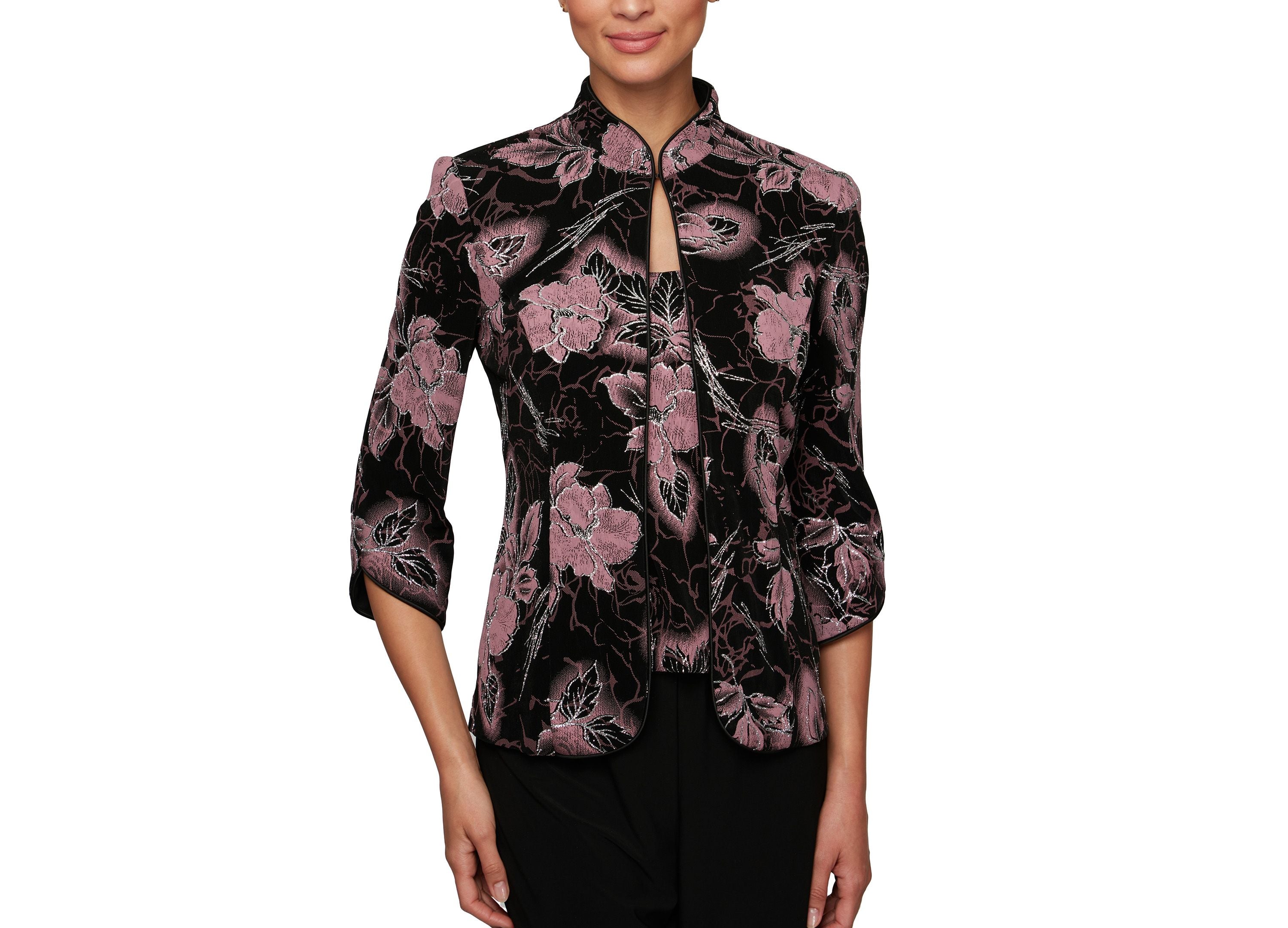 Glitter Printed Knit Twinset