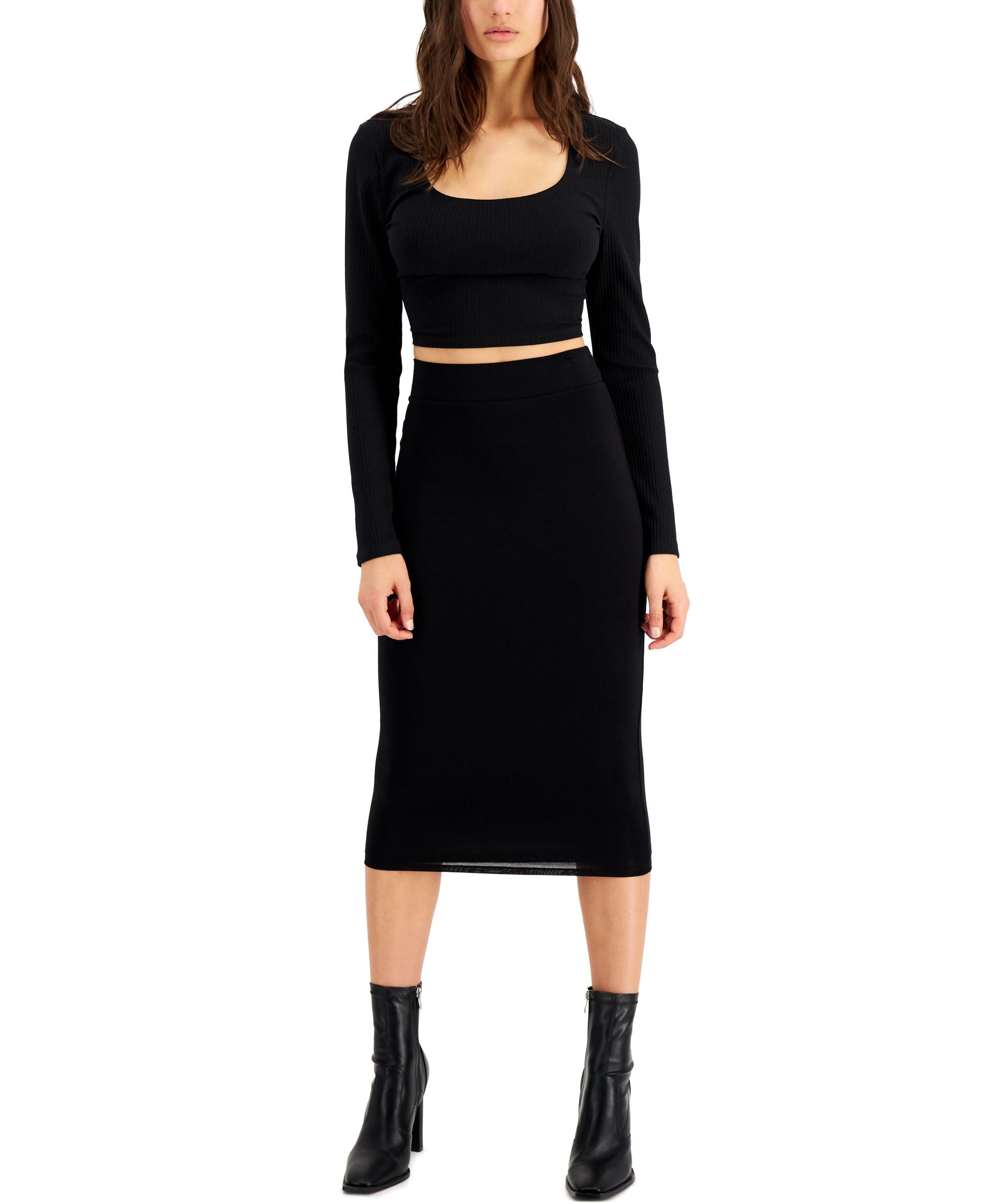 Bar III Ribbed Bodycon Top