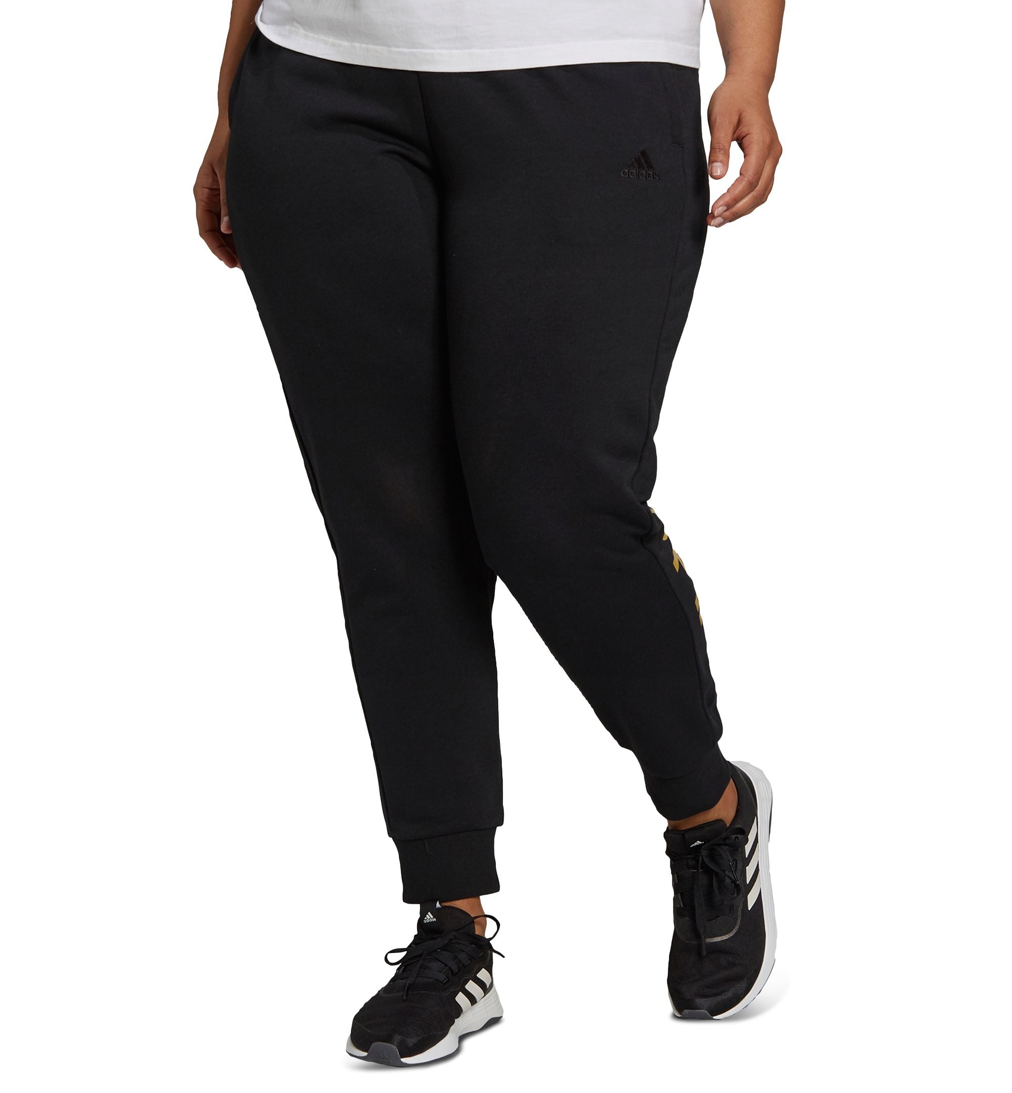 Adidas Plus Size Logo Graphic Jogger Pants