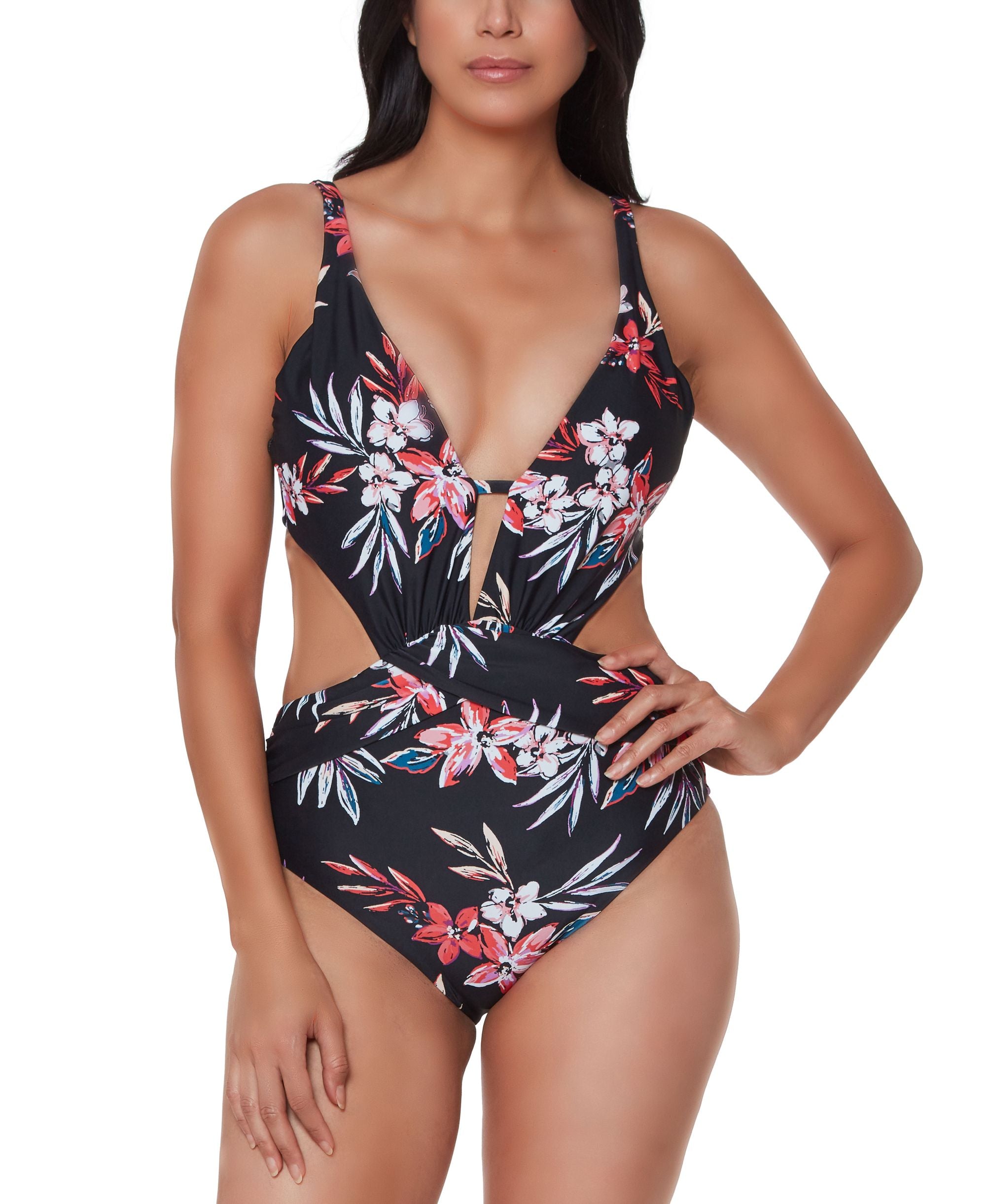 Cutout Tummy Toner One-Piece Swimsuit