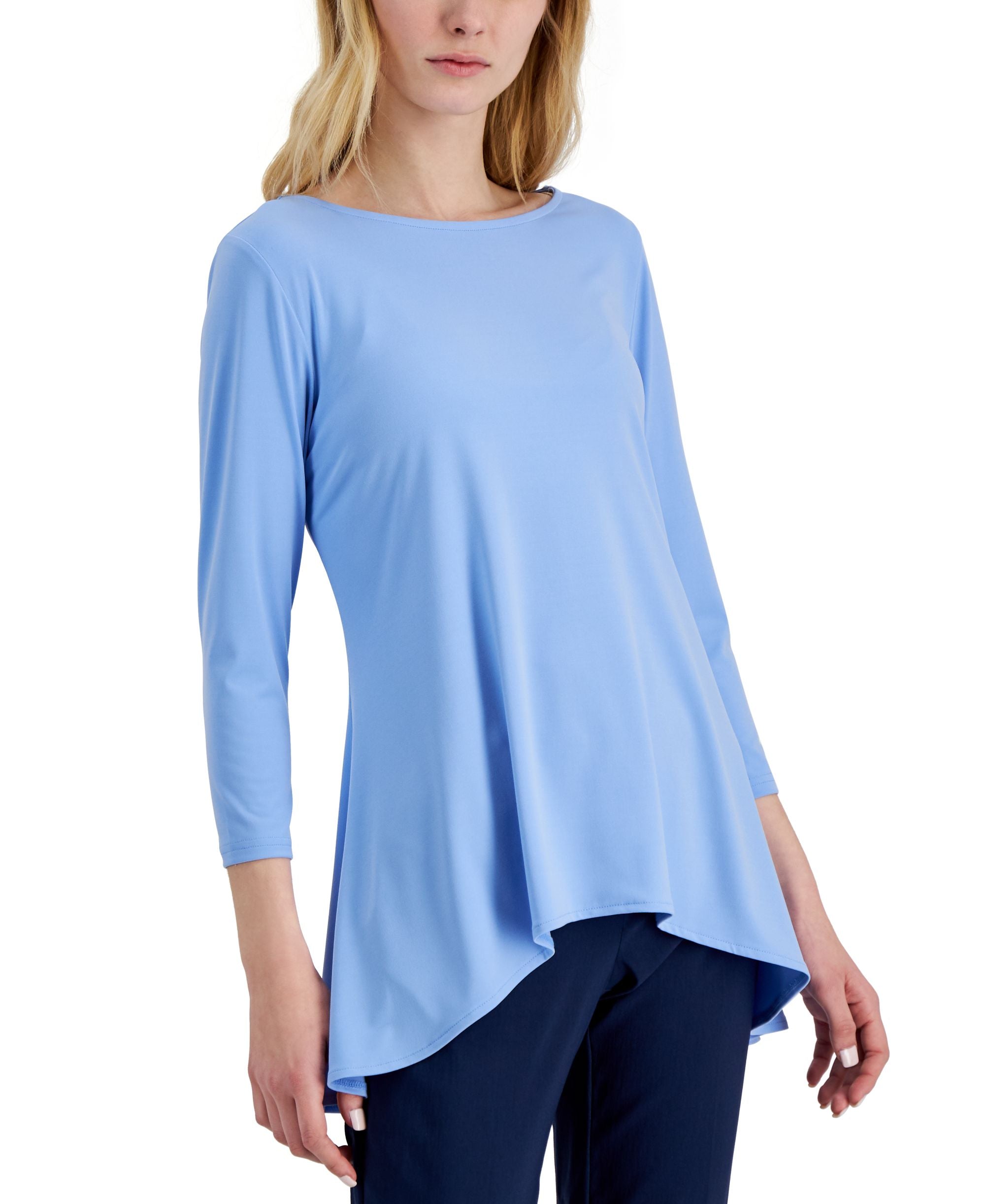 Women's 3/4 Sleeve High-Low Tunic