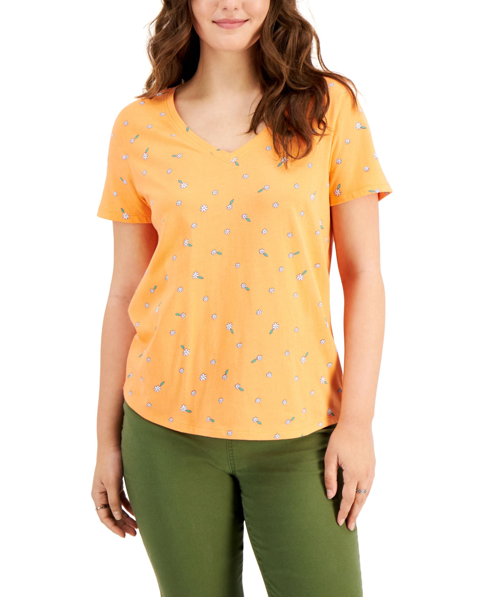 Style & Co Garden Glory Cotton T-Shirt