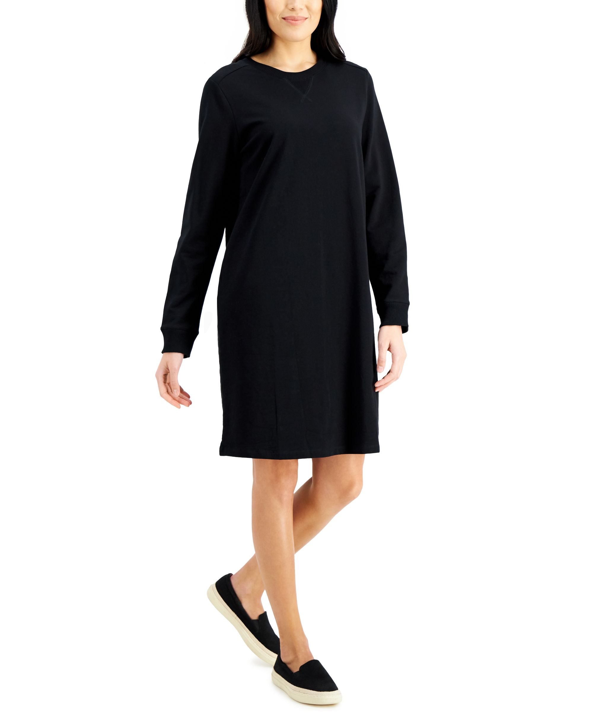 Karen Scott French Terry Sheath Dress