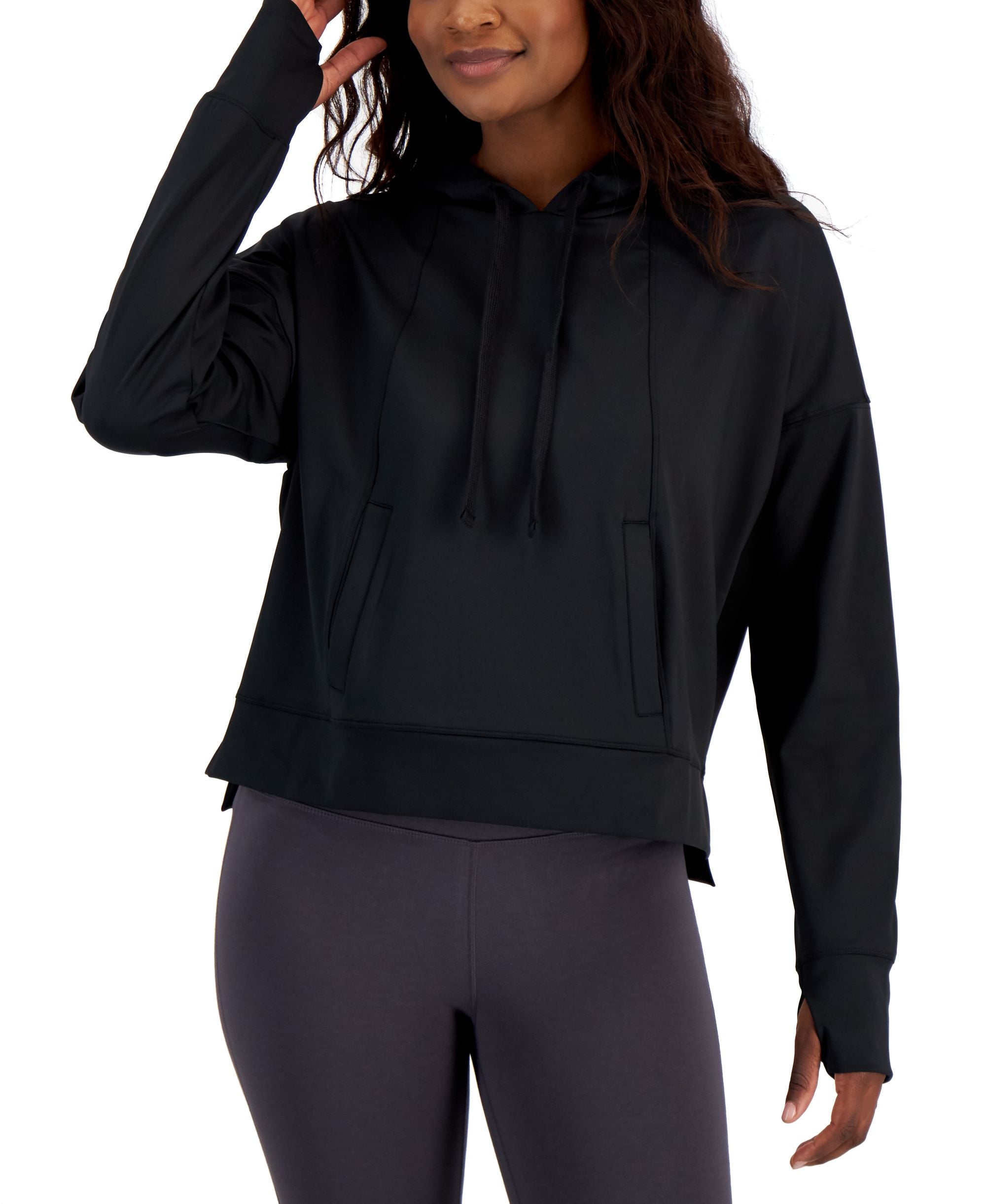 ID Ideology Womens Relaxed Solid Techy Hoodie