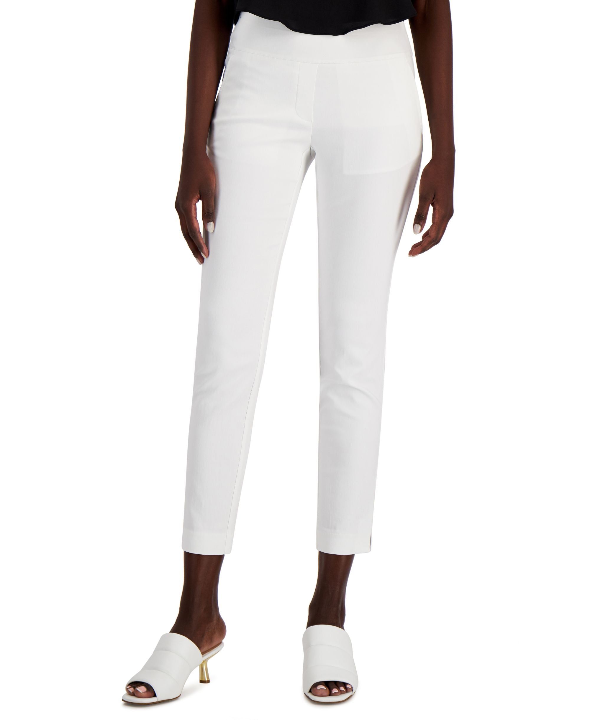 Alfani Pull On Faux Fly Tummy Control Pants