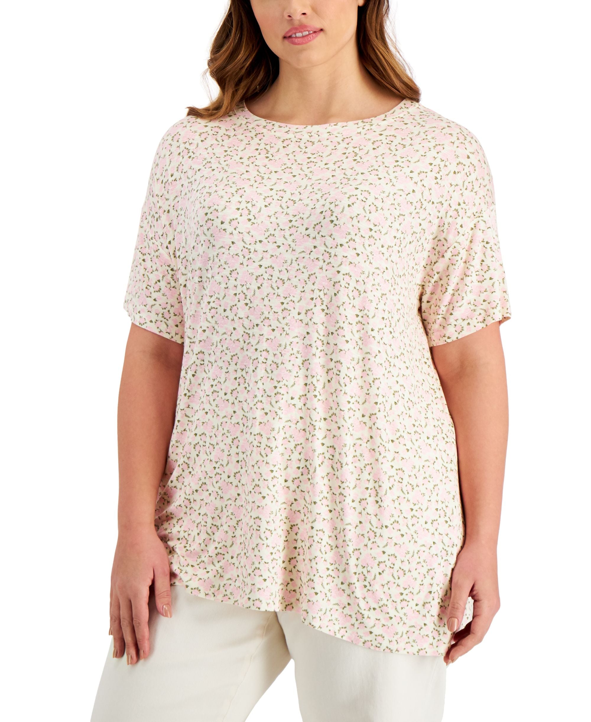 Plus Size Printed Top