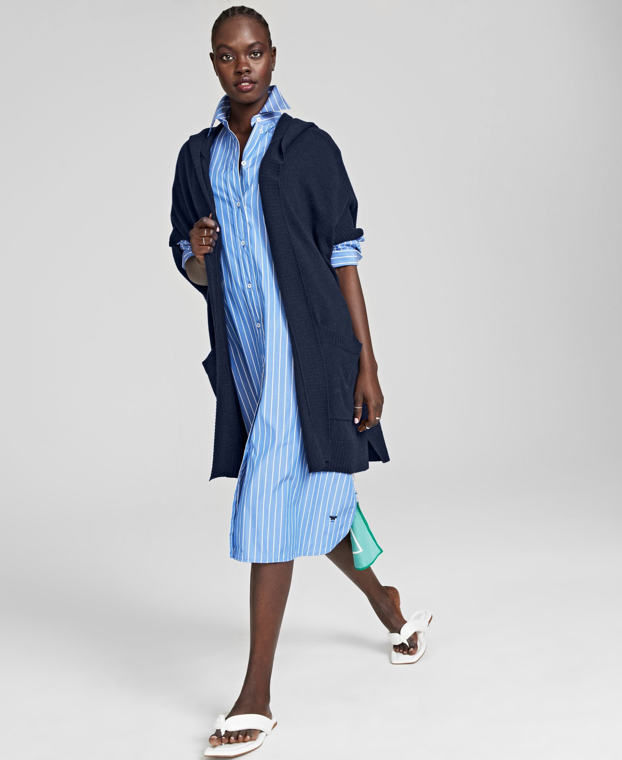 Charter Club Cashmere Hoodie Cardigan
