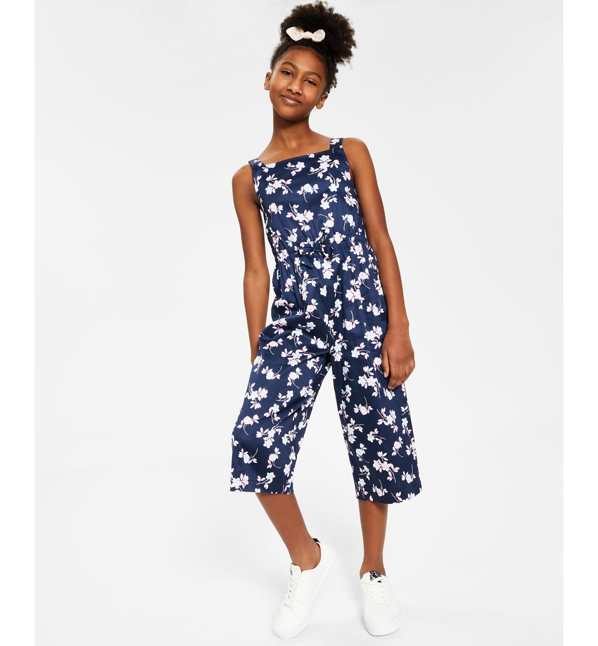 Charter Club Mommy Me Big Girls Floral Print Jumpsuit