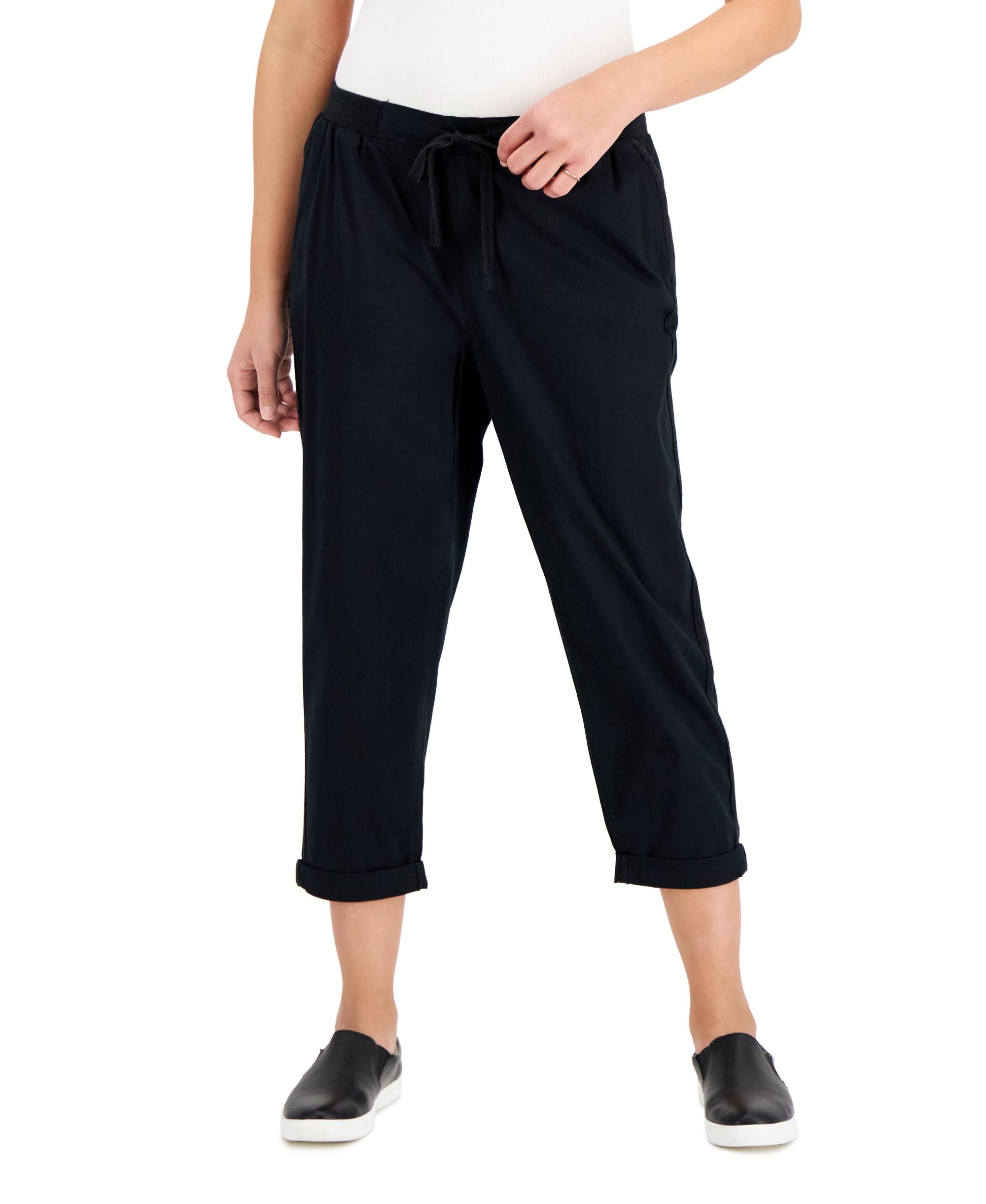 Style & Co Petite Pull On Cuffed Ankle Pants