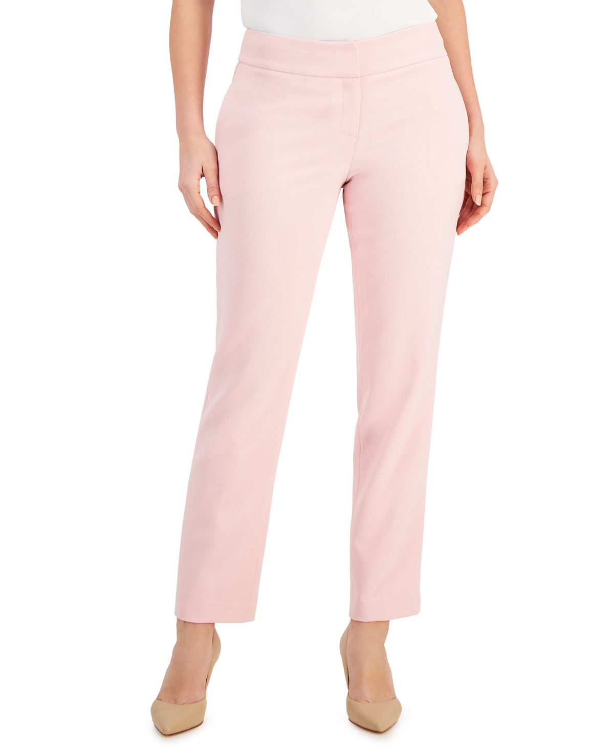 Women's Stretch-Crepe Straight-Leg Pants