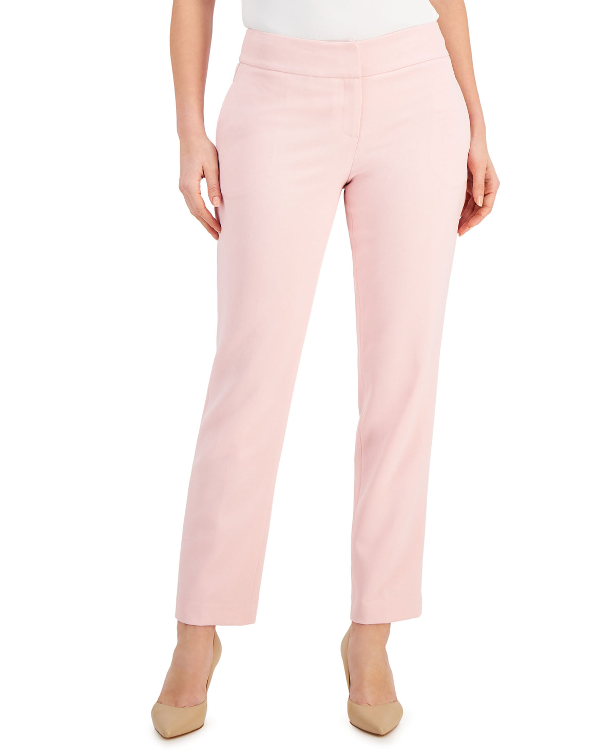 Women's Stretch-Crepe Straight-Leg Pants