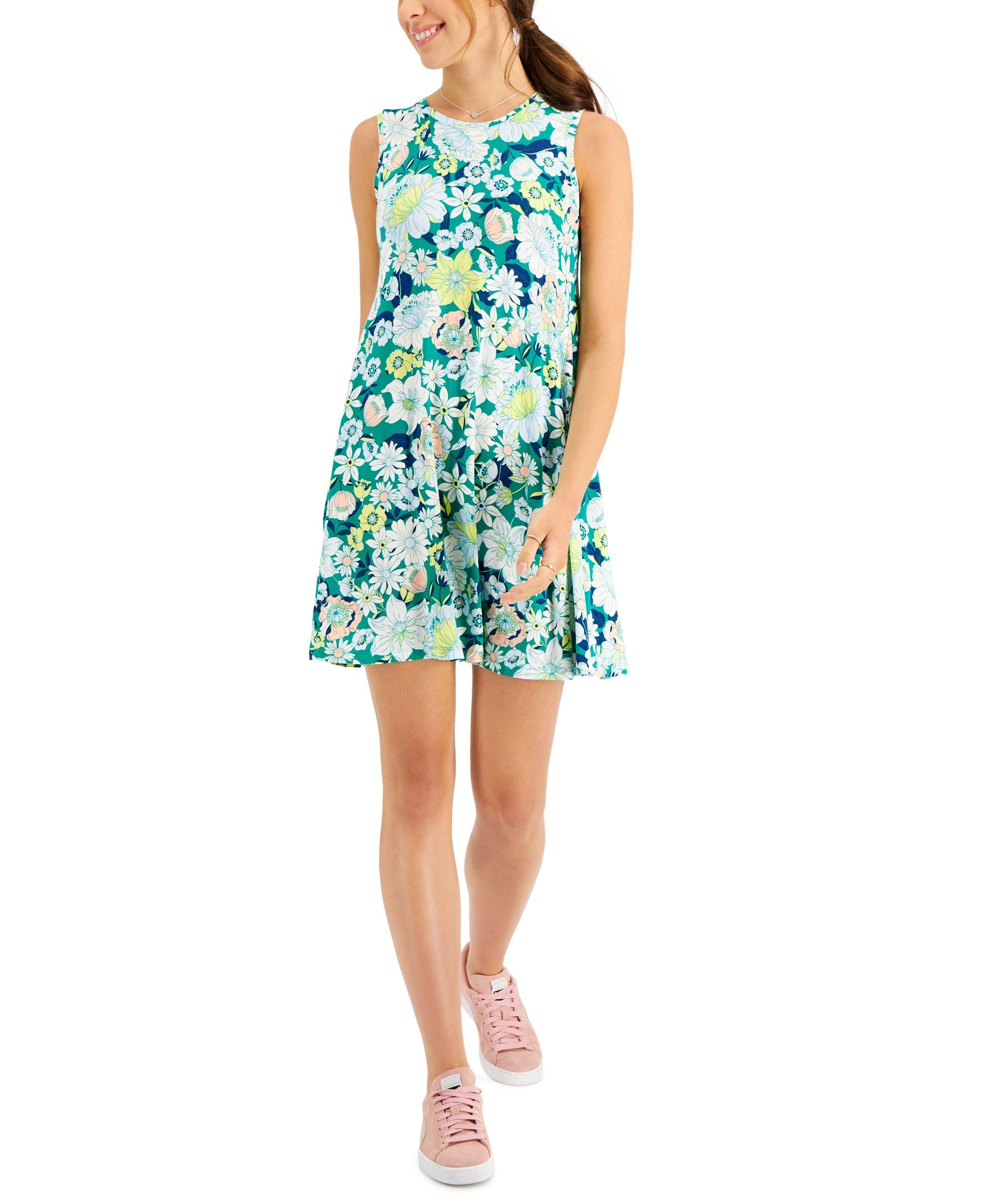 Style & Co Petite Sleeveless Printed Flip Flop Dress