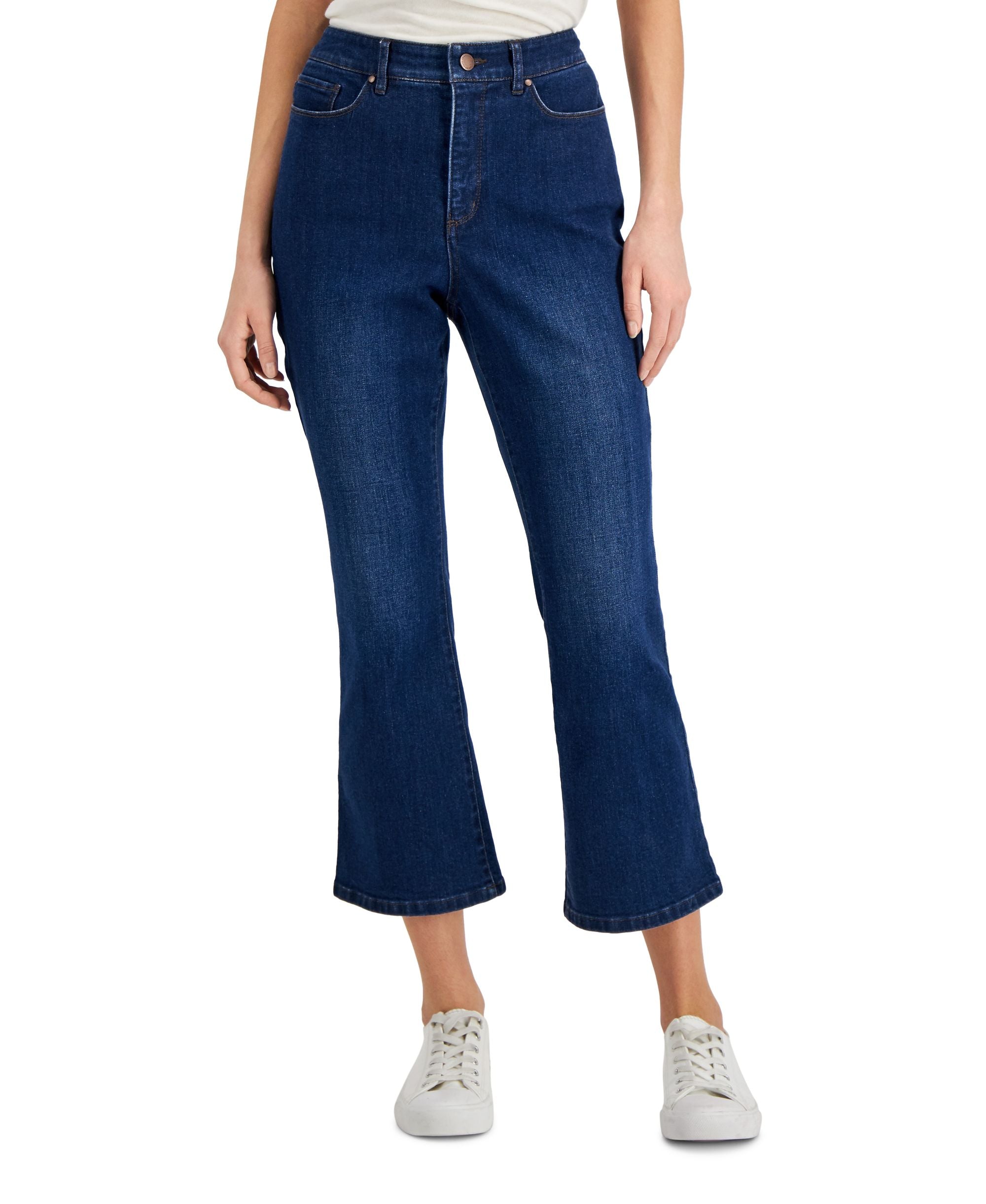 Charter Club Cropped Flared Leg Jeans