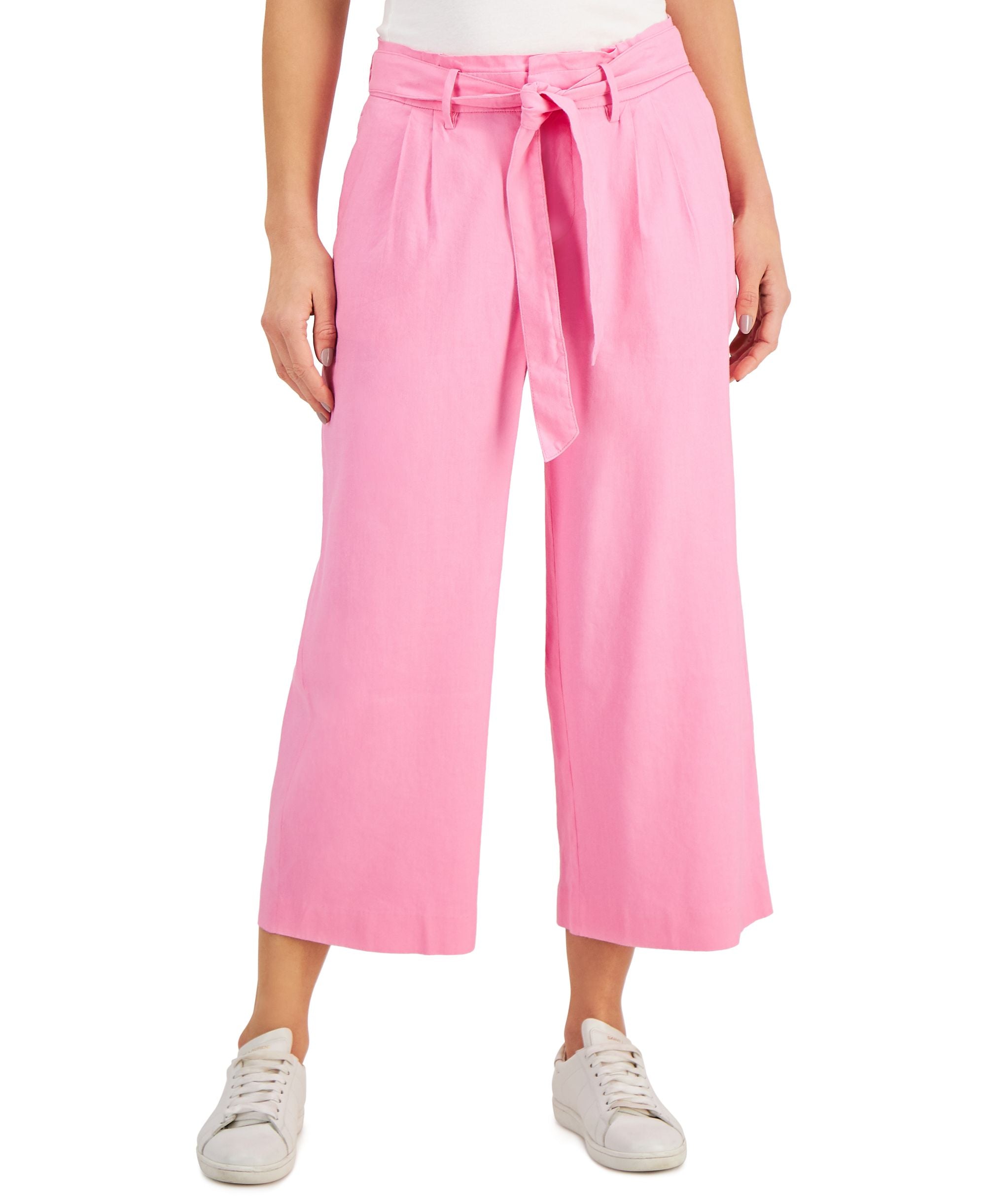 Charter Club Belted Cropped Pants