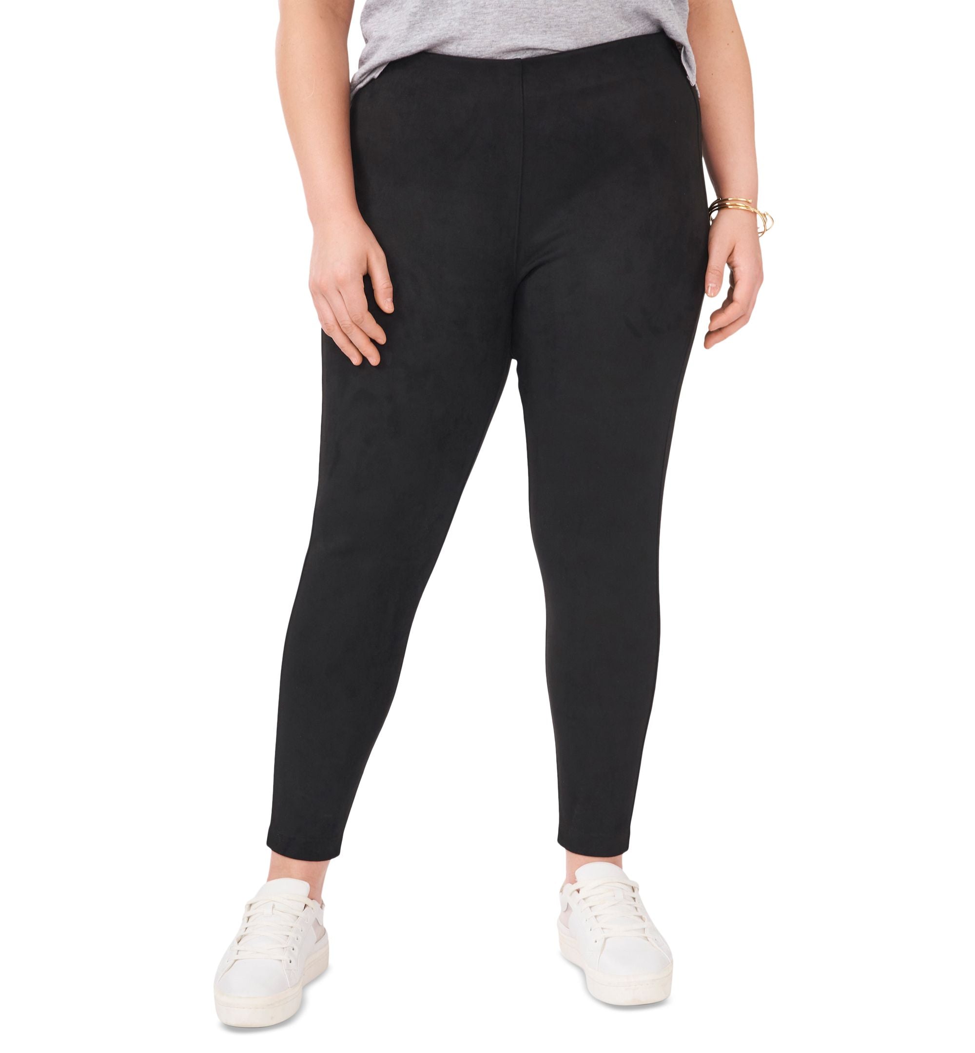 Vince Camuto Plus Size Stretch Faux Suede Leggings