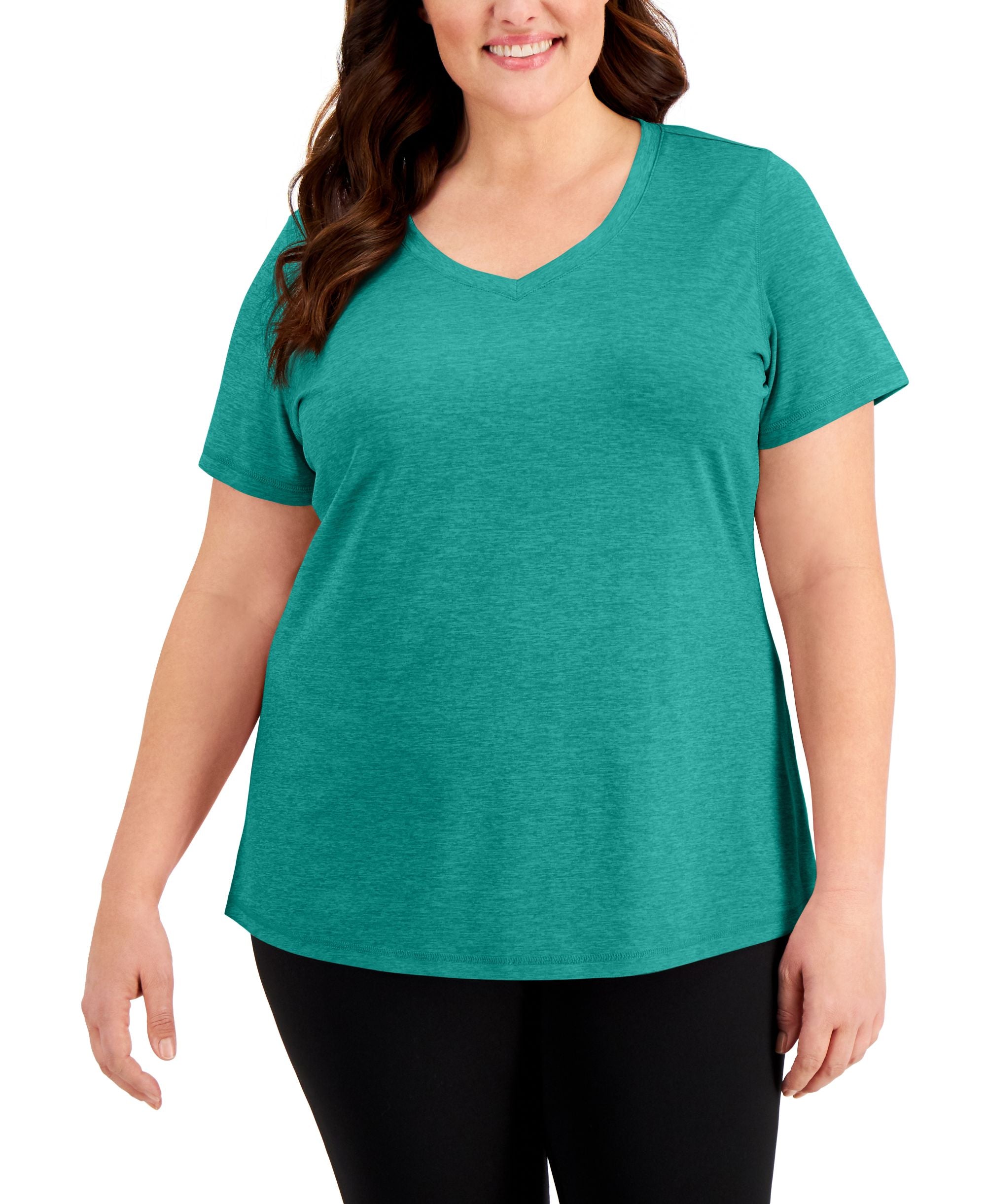 ID Ideology Plus Size Rapidry V Neck Performance T-Shirt