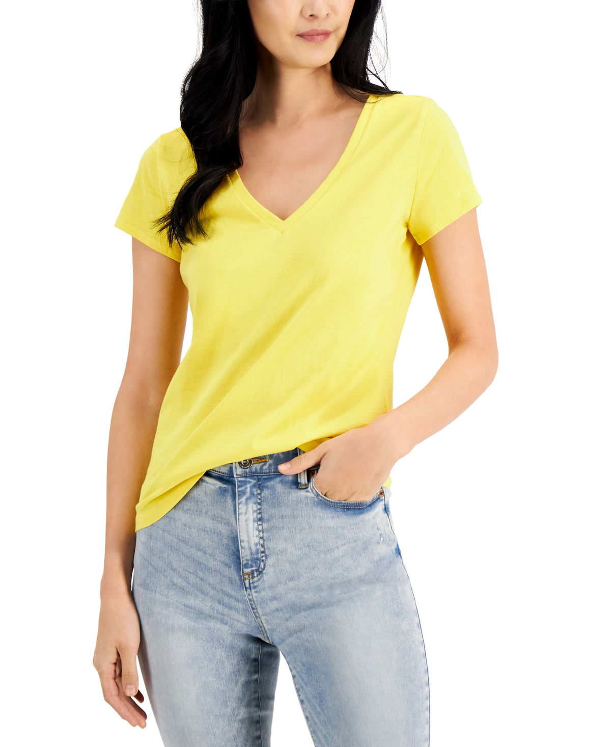 International Concepts Womens V Neck T-Shirt