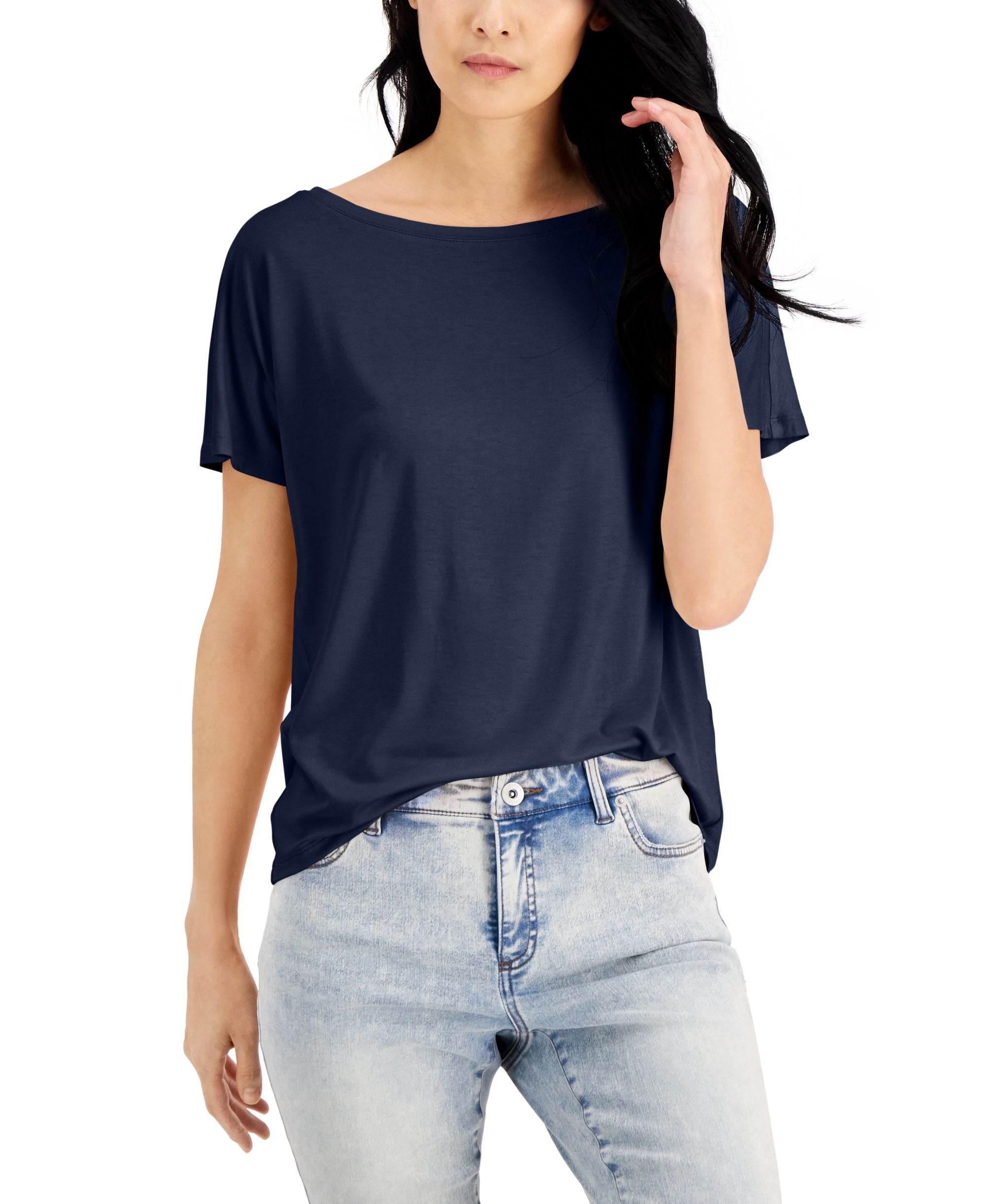 INC International Concepts Petite Dolman Sleeve Tee