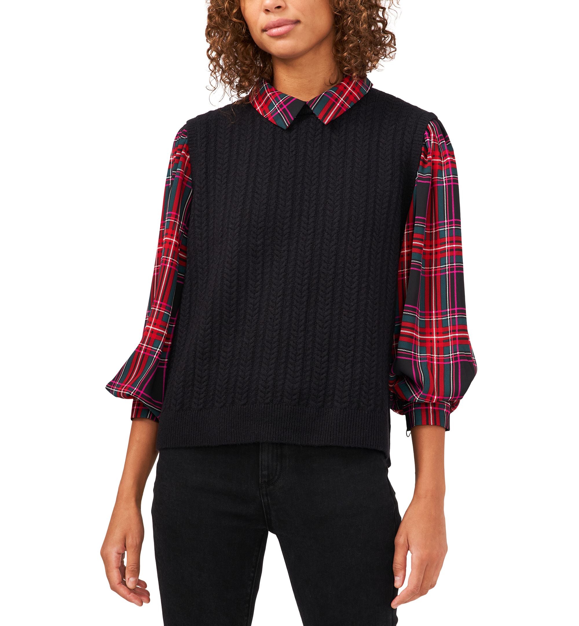 Riley Rae Collared 2 For 1 Sweater