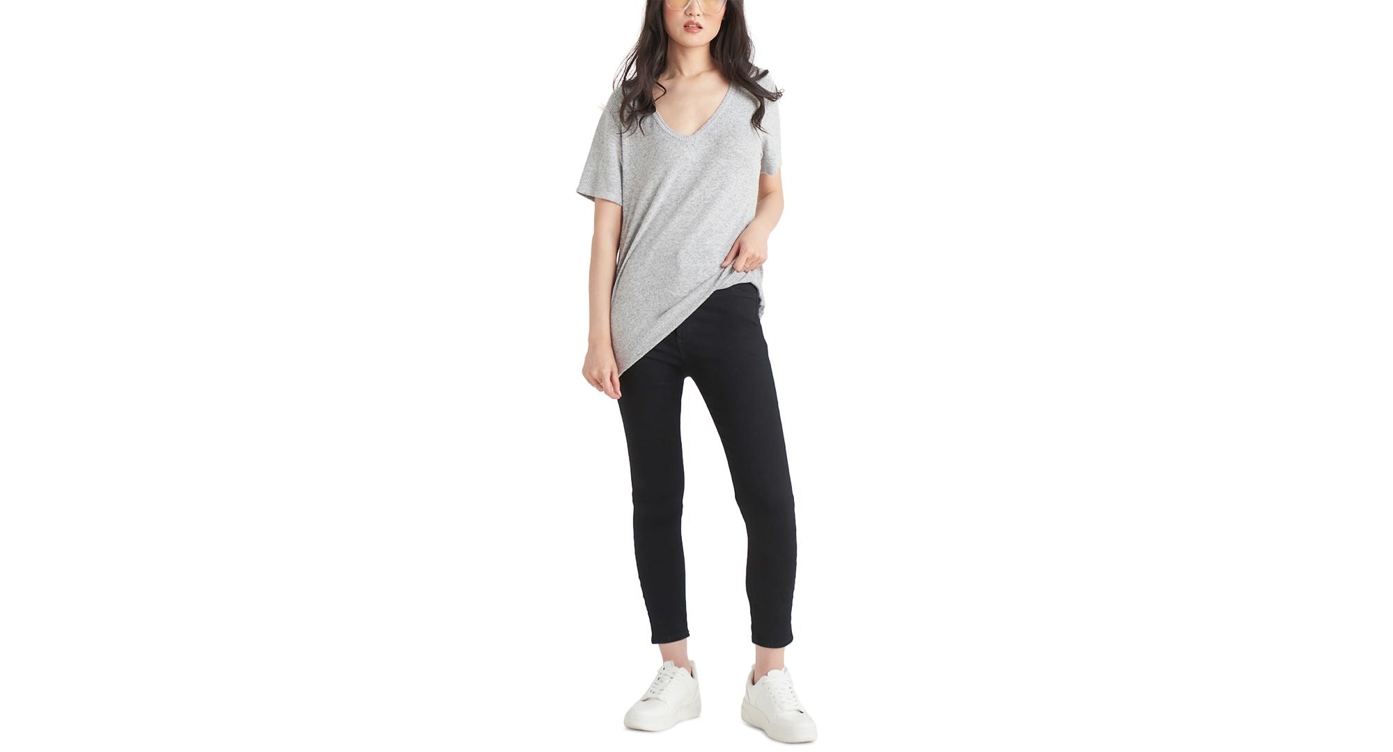 Black Tape Soft Heather Knit T-Shirt