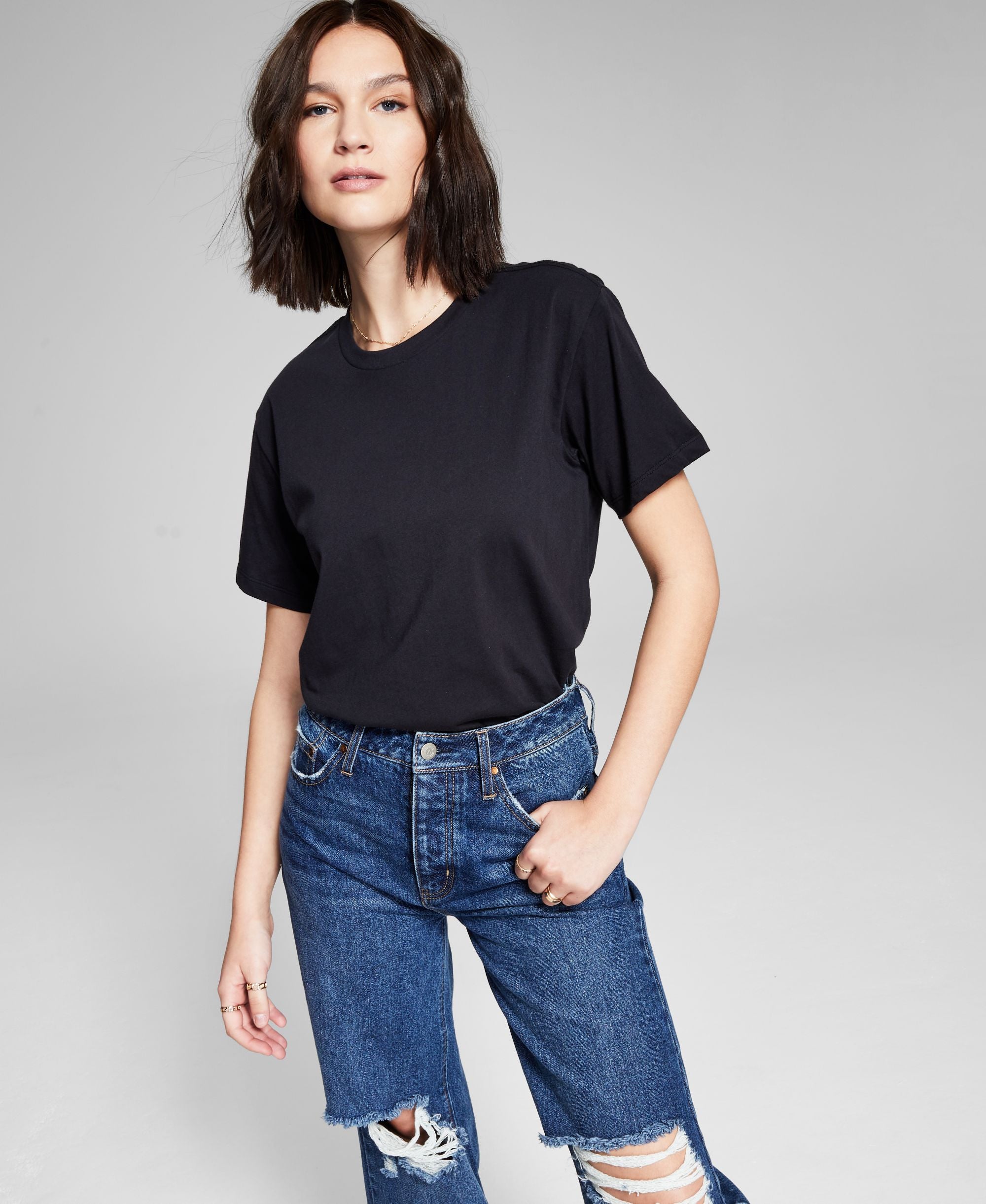 Now This Womens Cotton Boyfriend T-Shirt
