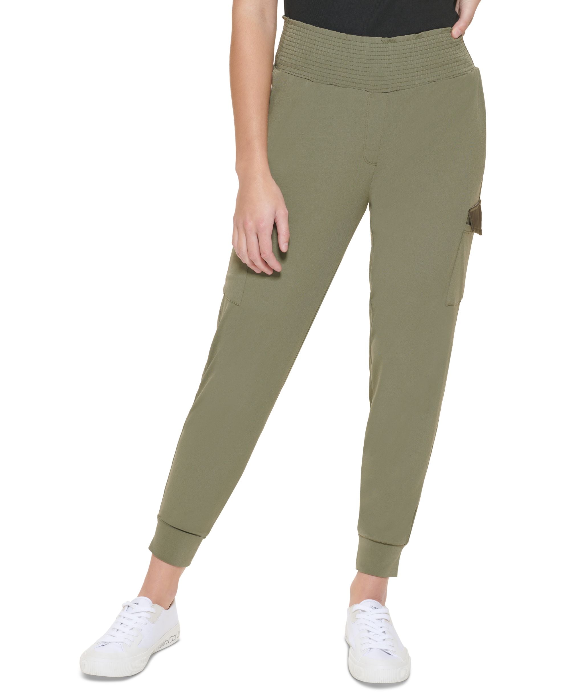 Calvin Klein Matte Jersey Cargo Jogger Pants
