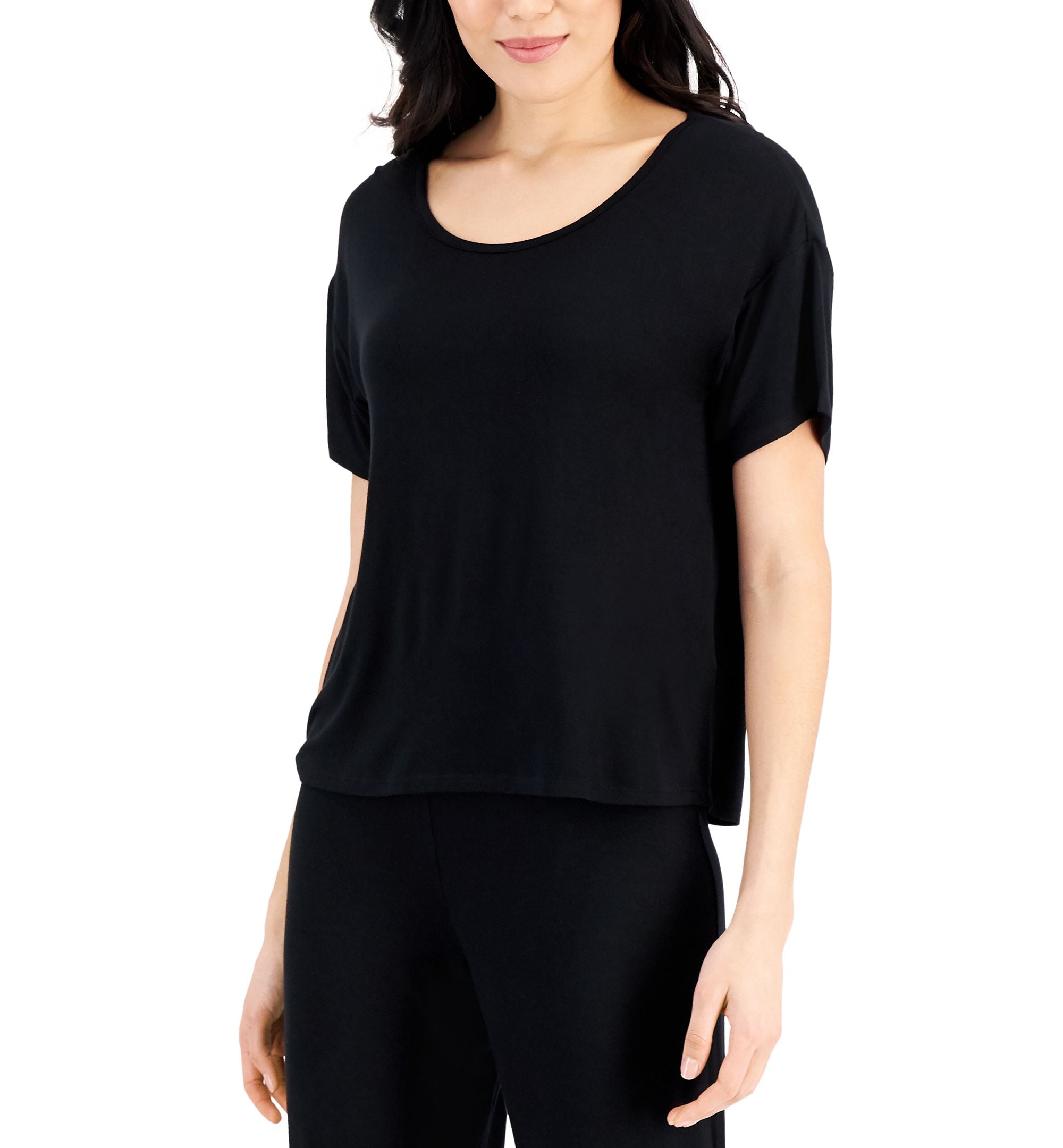 INC International Concepts Super Soft Short Sleeve Top