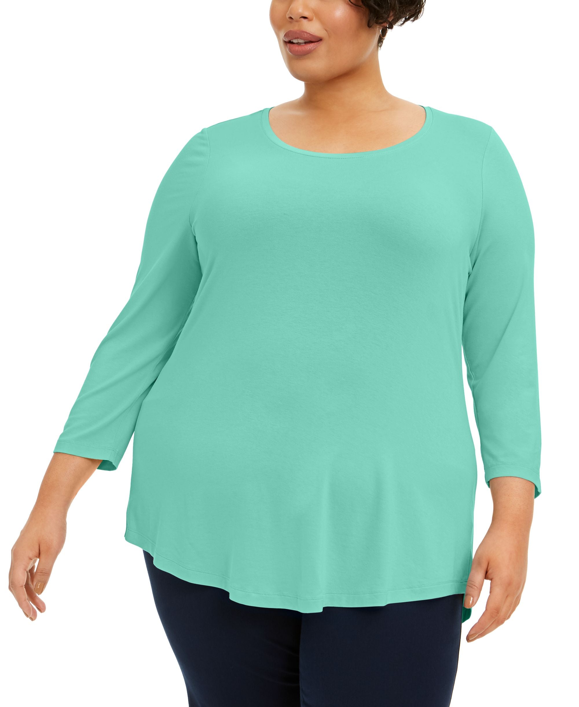 Plus Size Scoopneck Top