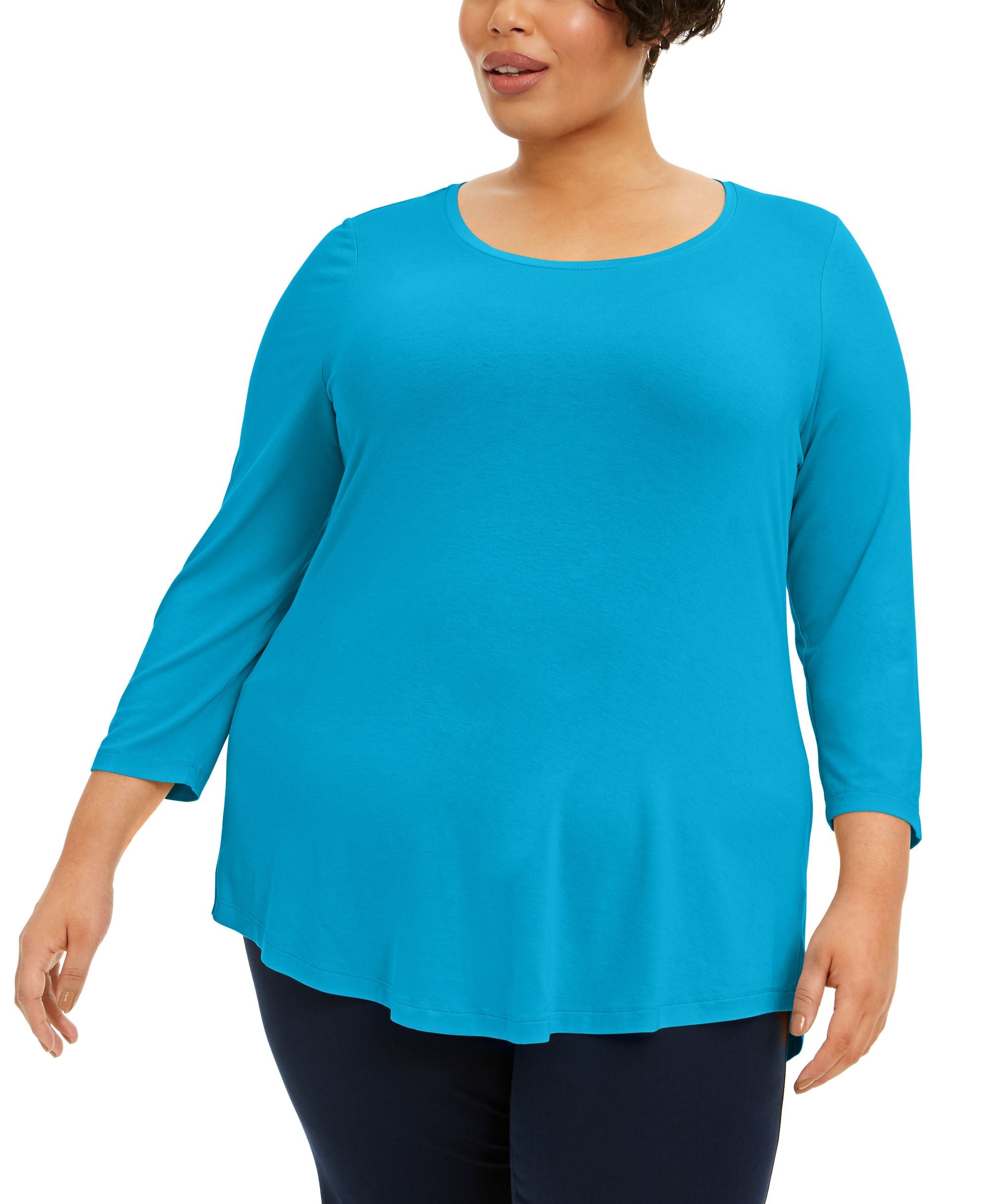 Plus Size Scoopneck Top