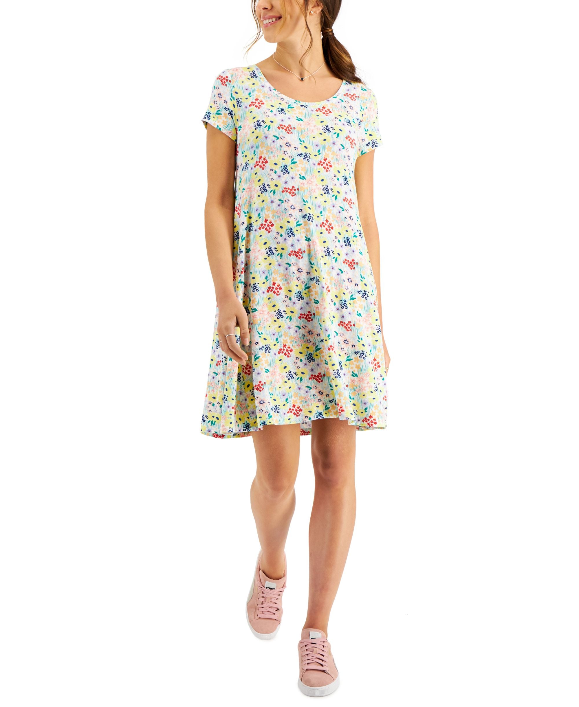Style & Co Floral Print Flip Flop Dress