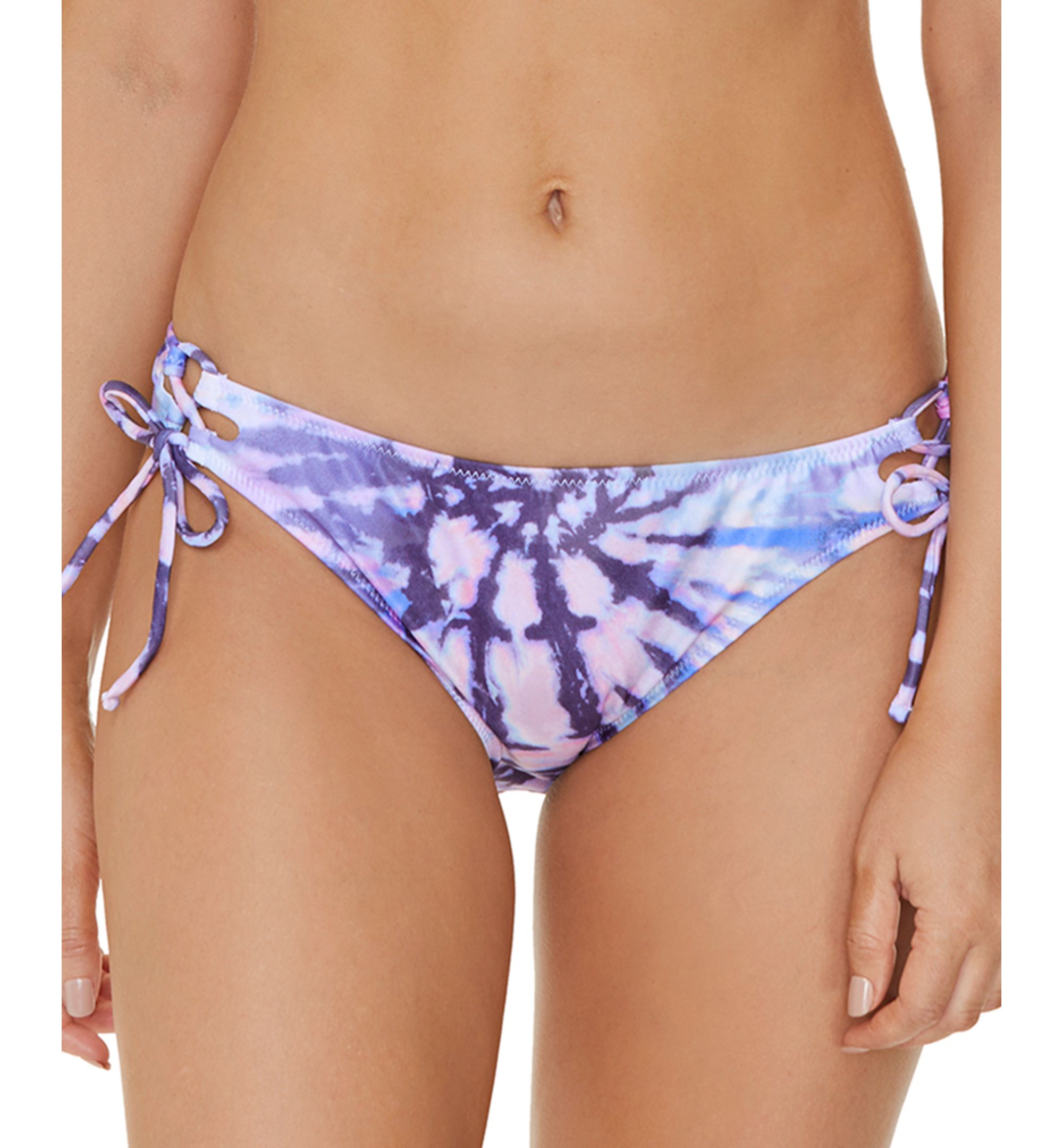Juniors' Printed Side-Tie Bikini Bottoms