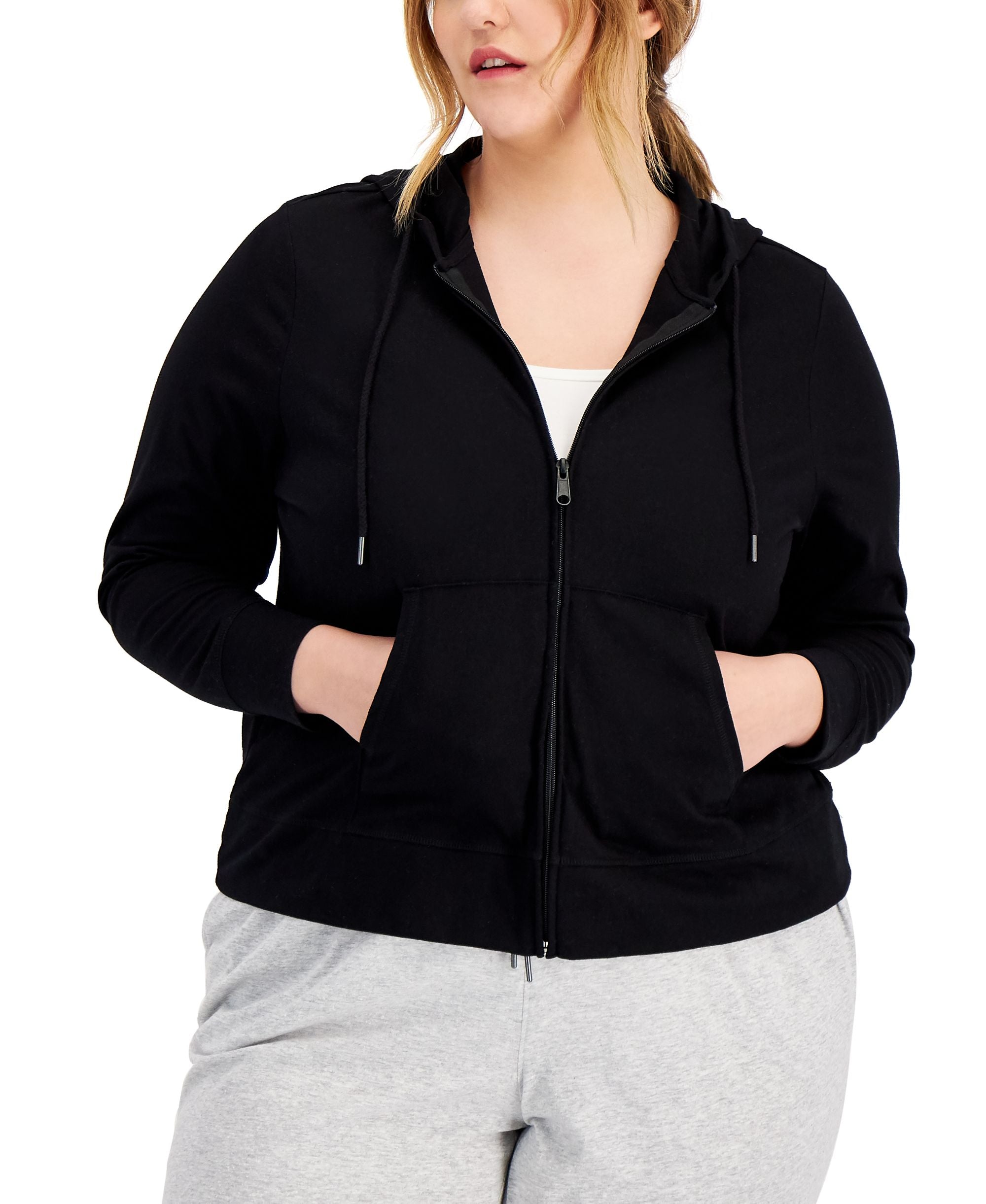 ID Ideology Plus Size Full Zip Hooded Jacket
