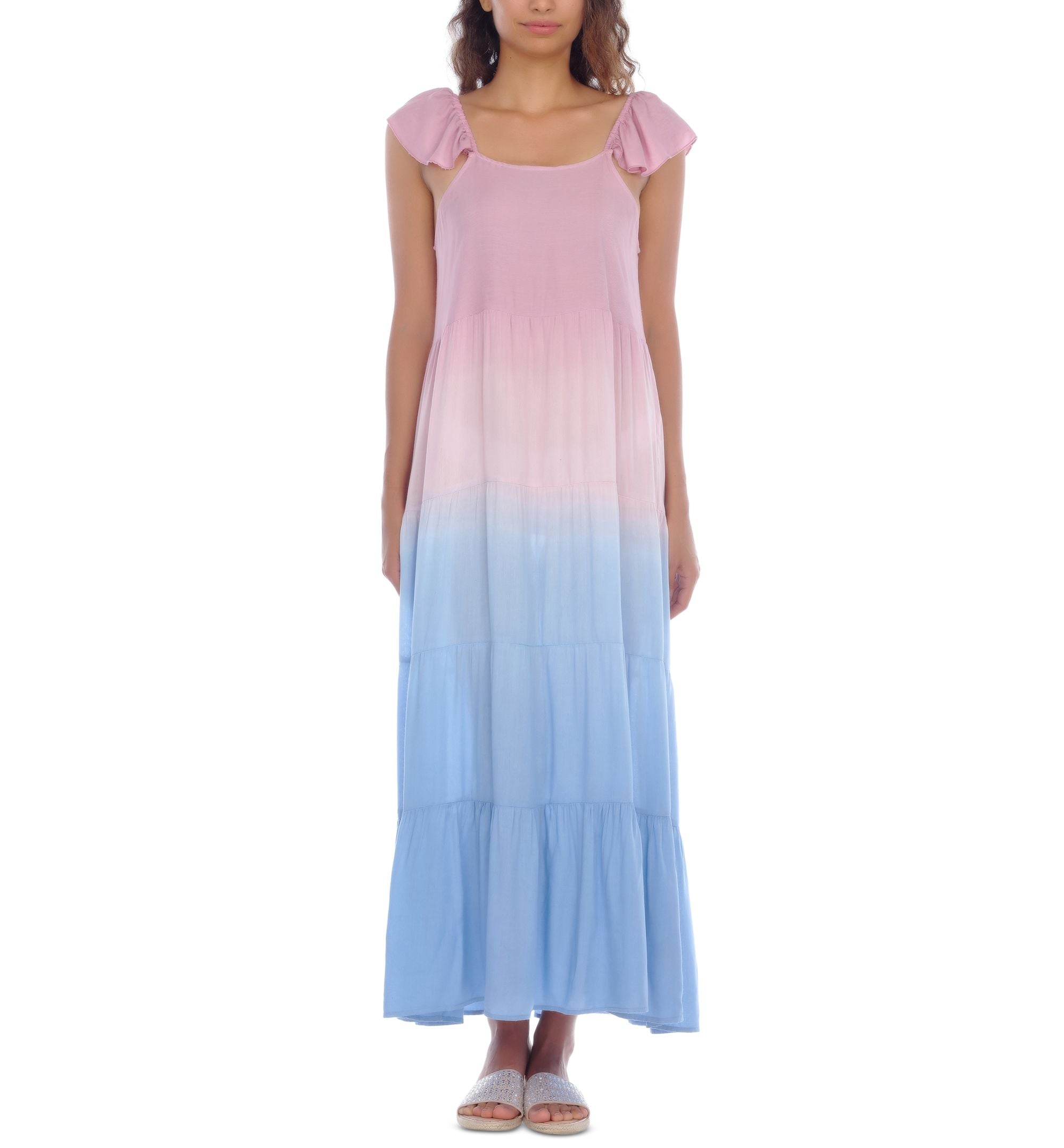 Ombr� Maxi Coverup Dress