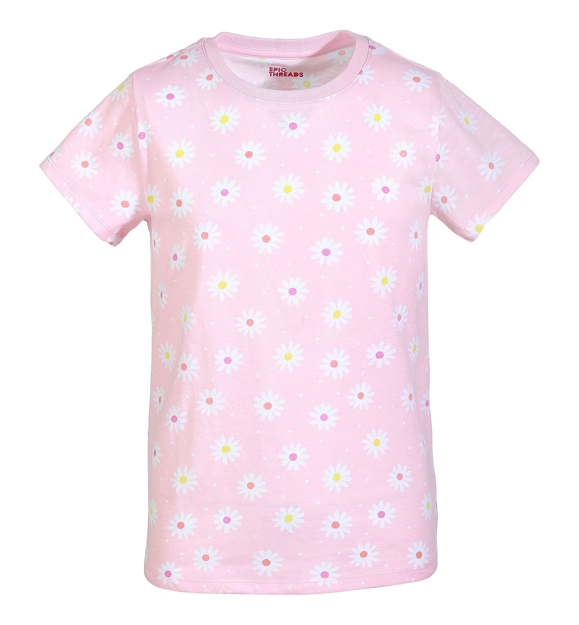 Epic Threads Little Girls Daisy Print T-Shirt