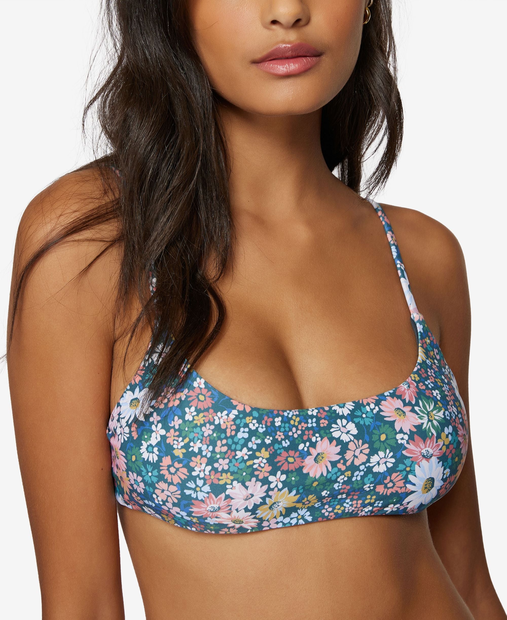 O'Neil Juniors' Eliza Ditsy Floral Printed Bikini Top