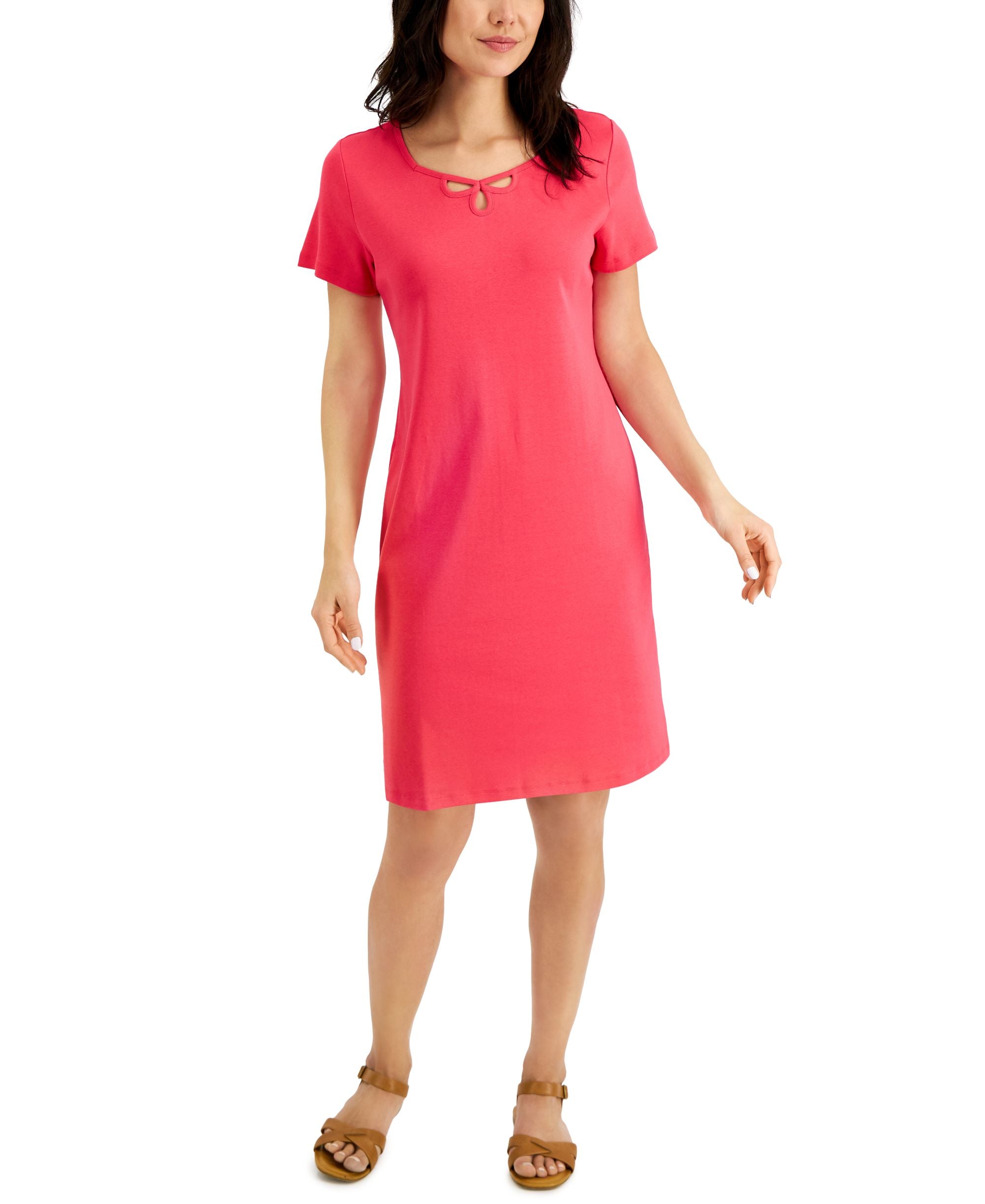 Karen Scott Sweetheart Cut Out Dress