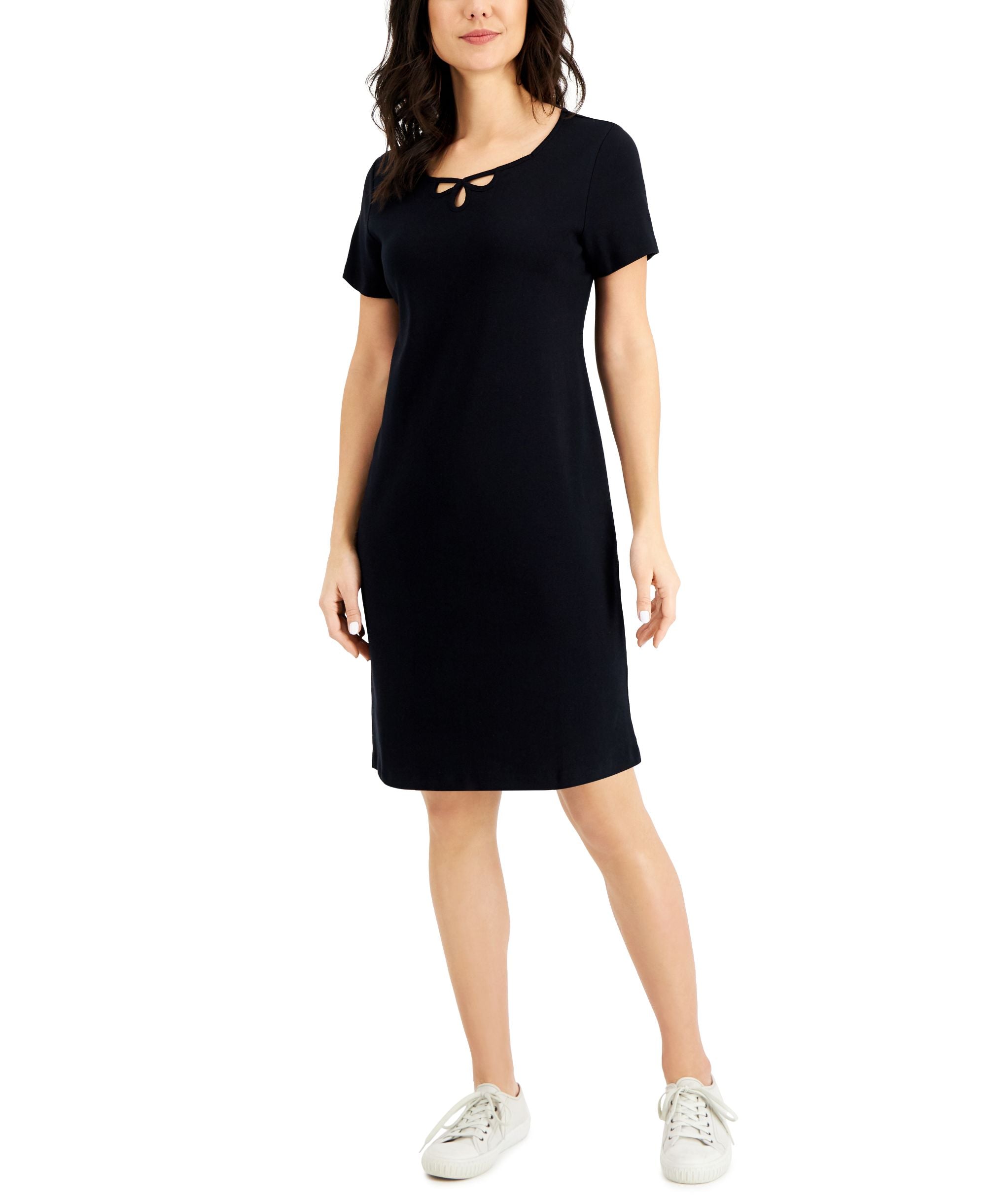 Karen Scott Sweetheart Cut Out Dress