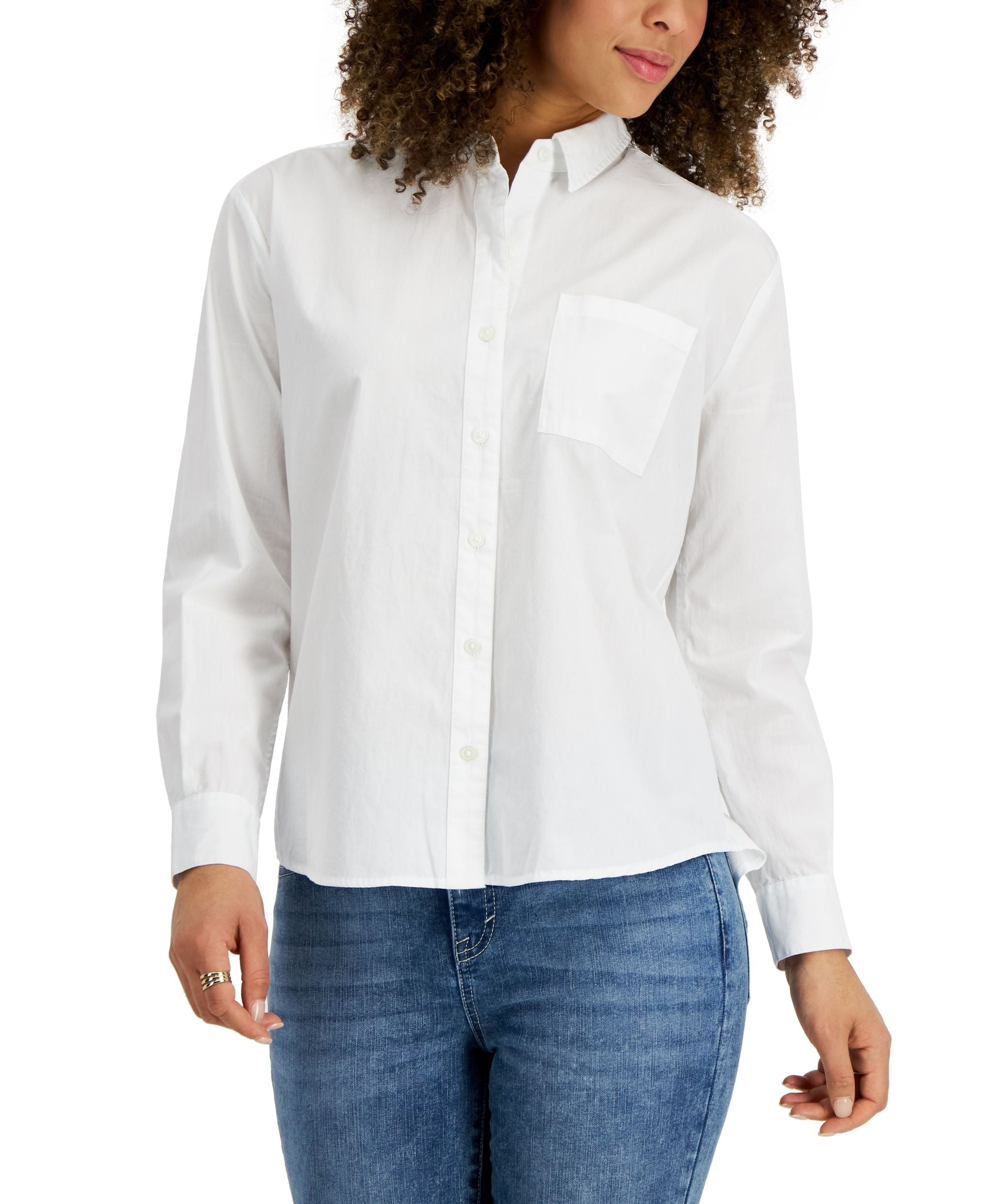 Style & Co Womens Cotton Shirt