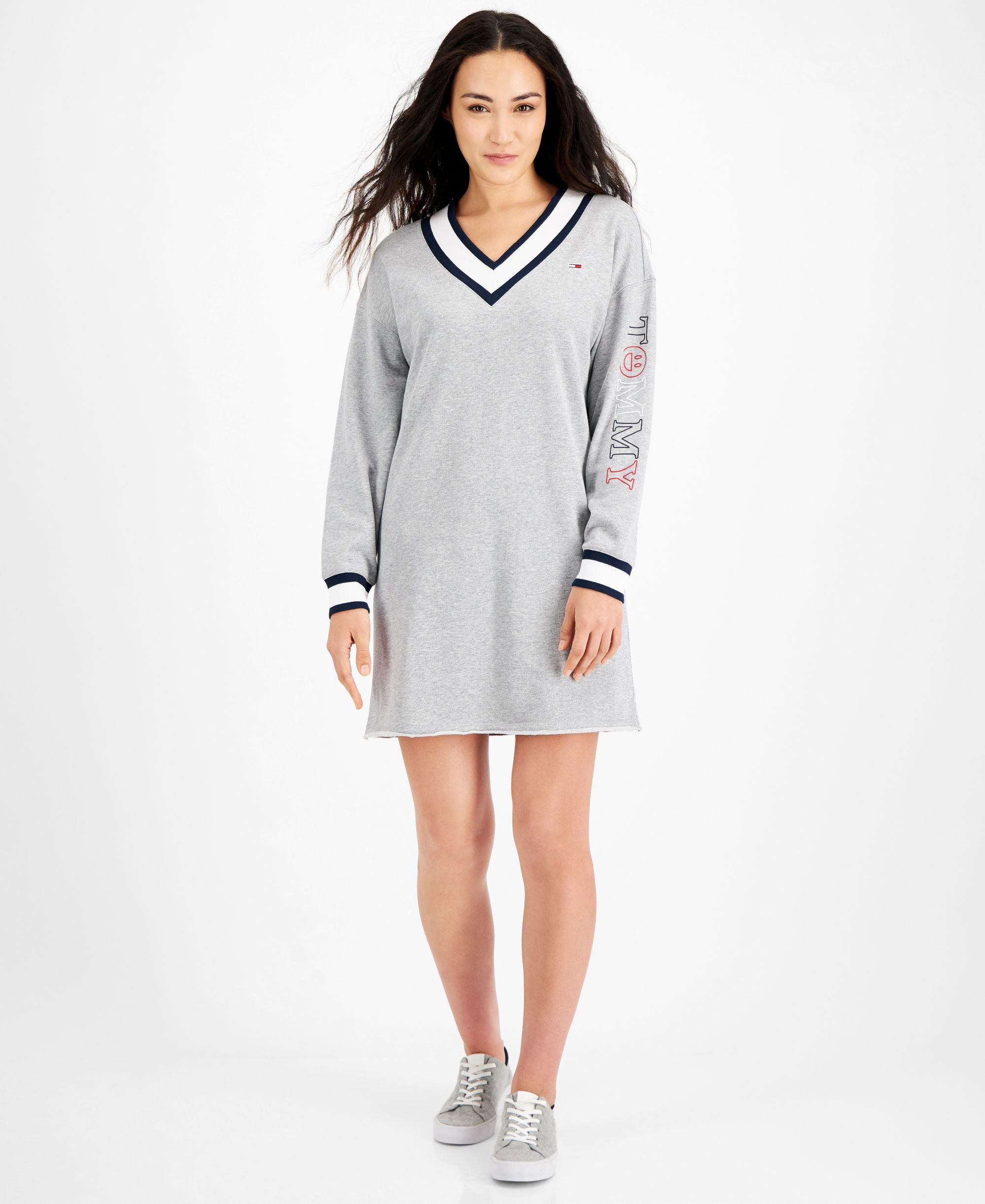 Tommy Jeans Contrast Trim Sweatshirt Dress