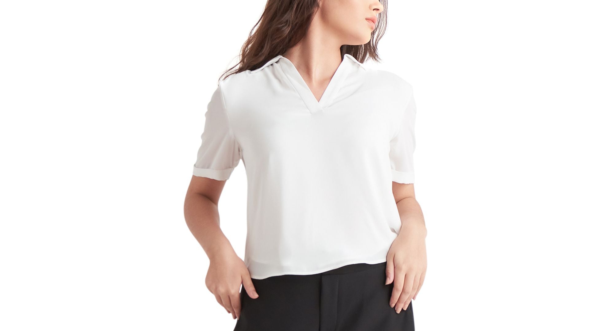 Black Tape Henley Top